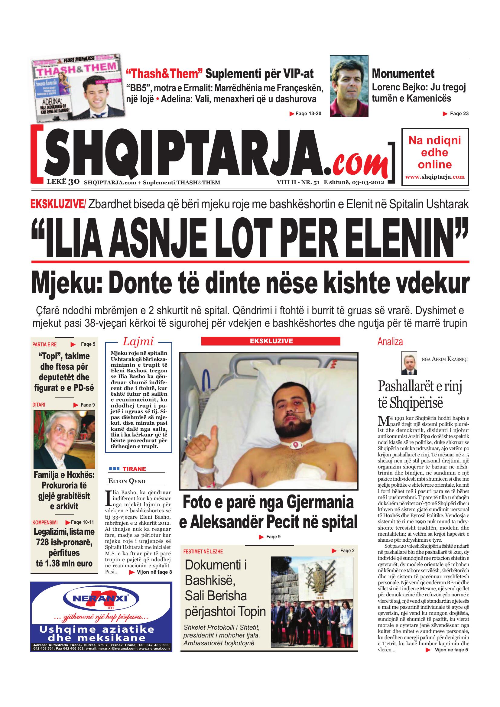 Shqiptarja.com 2012-03-03