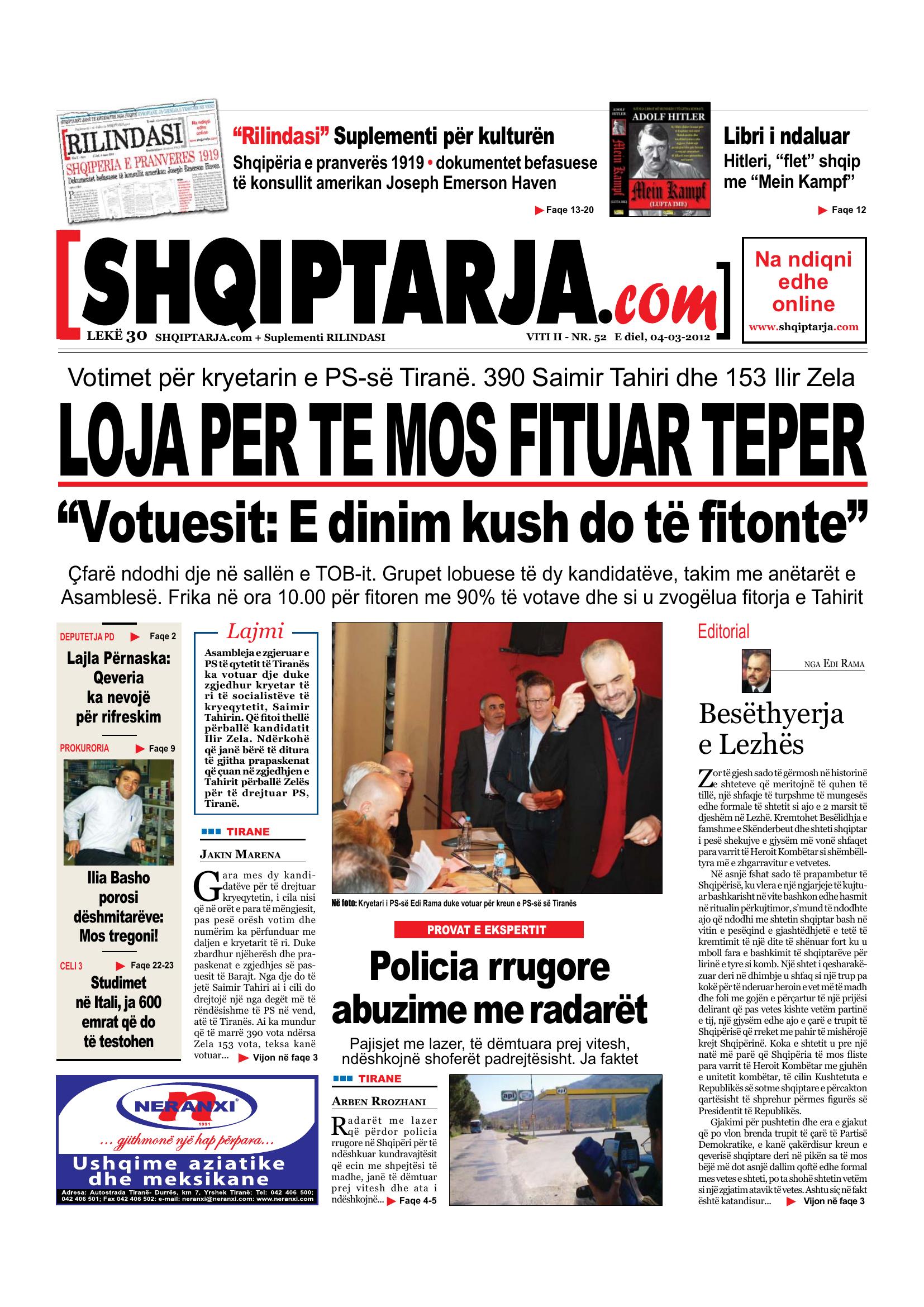 Shqiptarja.com 2012-03-04