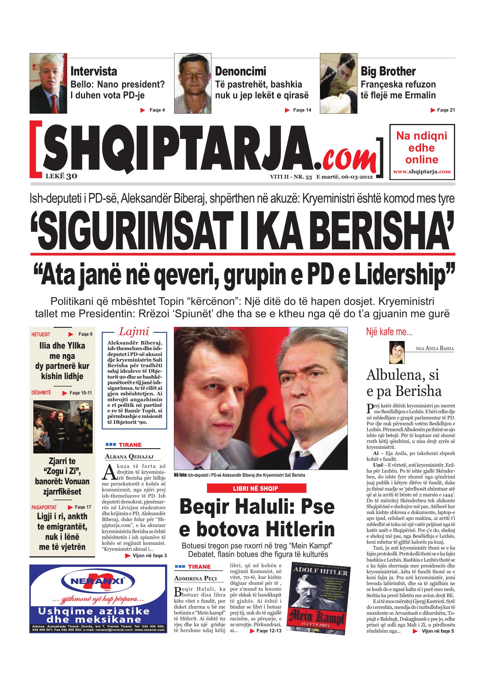 Shqiptarja.com 2012-03-06