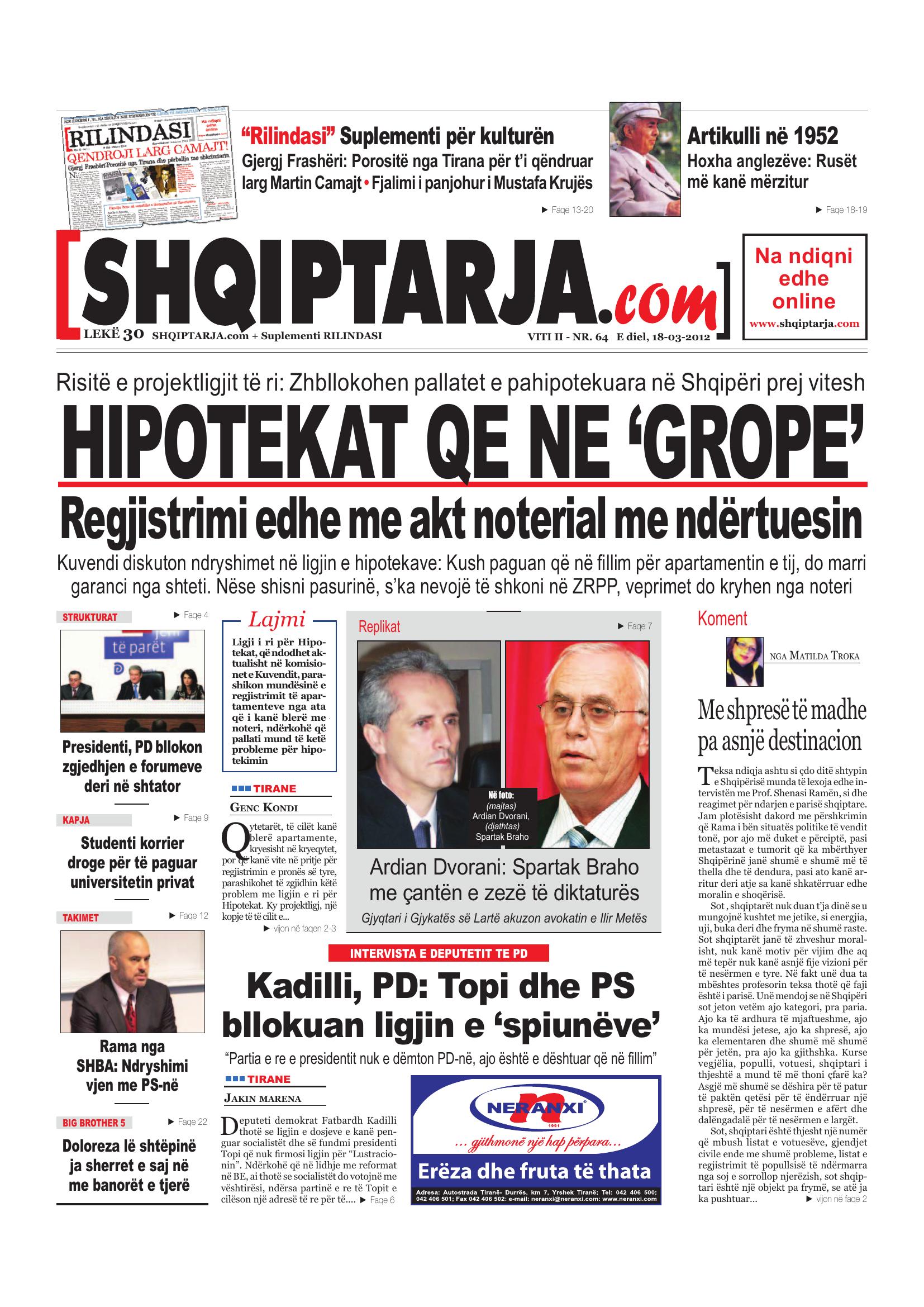 Shqiptarja.com 2012-03-18