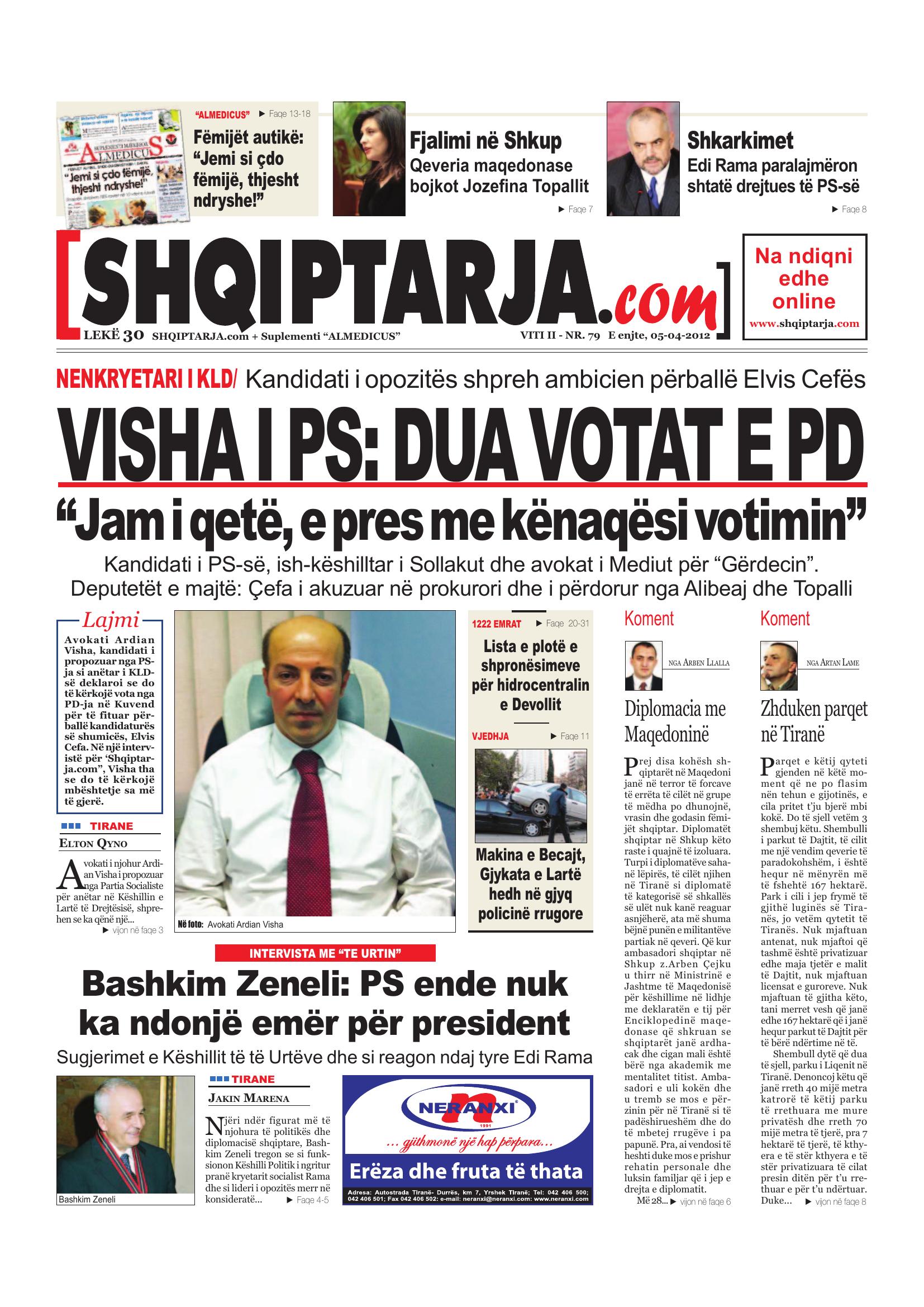 Shqiptarja.com 2012-04-05