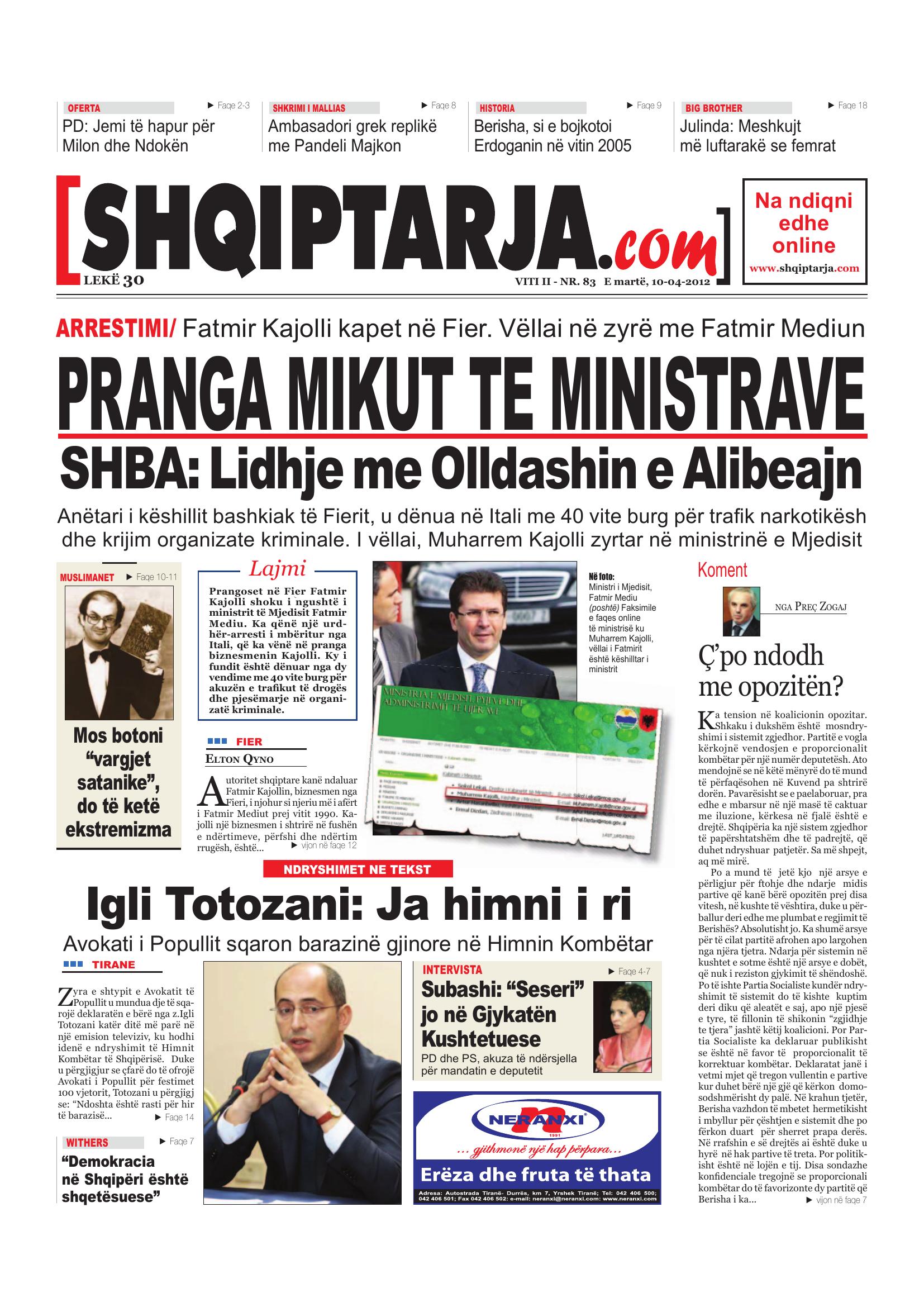 Shqiptarja.com 2012-04-10