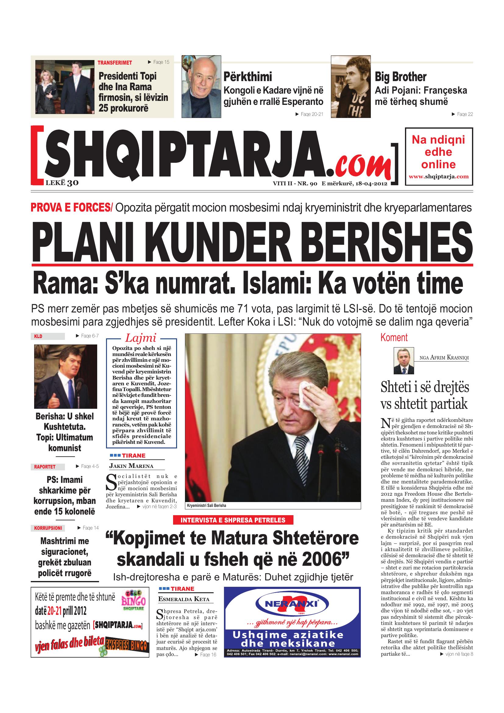 Shqiptarja.com 2012-04-18
