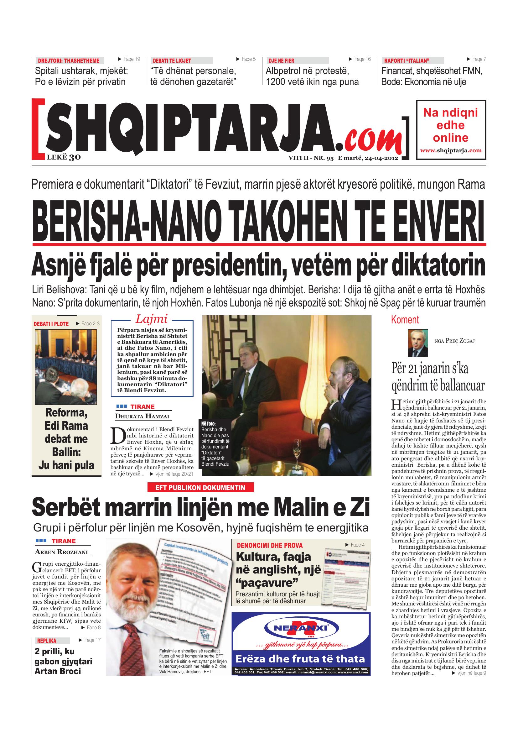 Shqiptarja.com 2012-04-24
