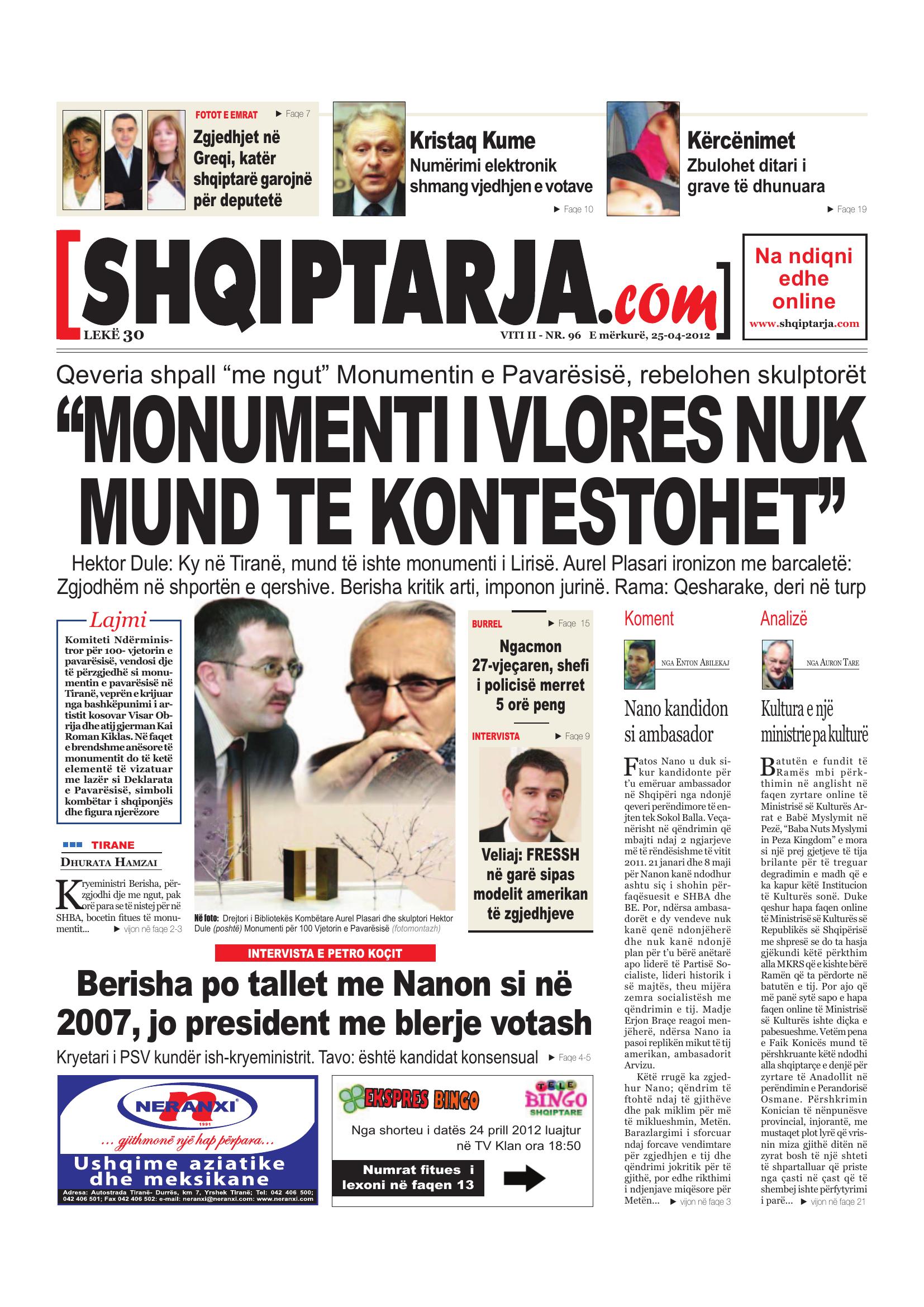 Shqiptarja.com 2012-04-25