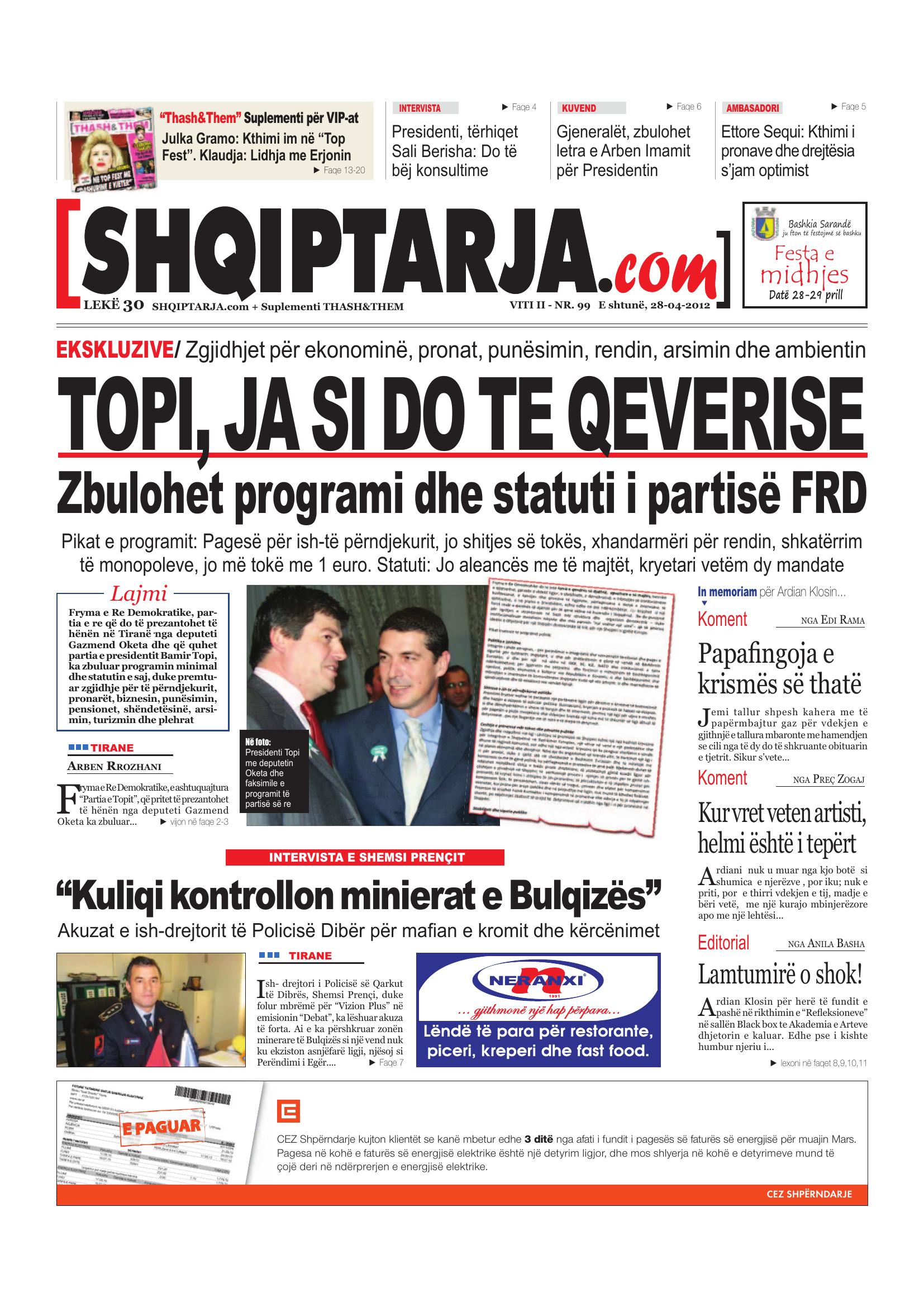Shqiptarja.com 2012-04-28