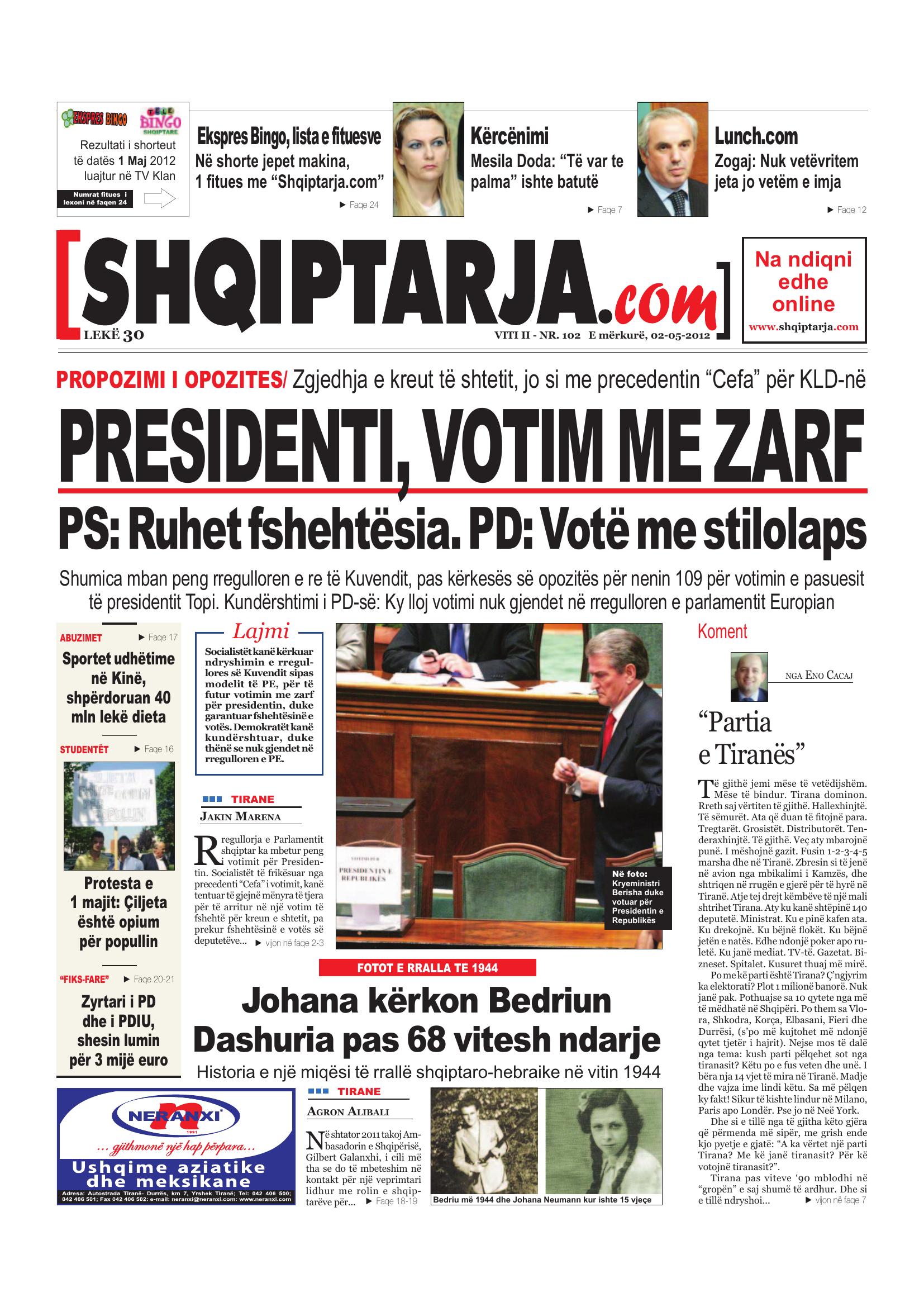 Shqiptarja.com 2012-05-02