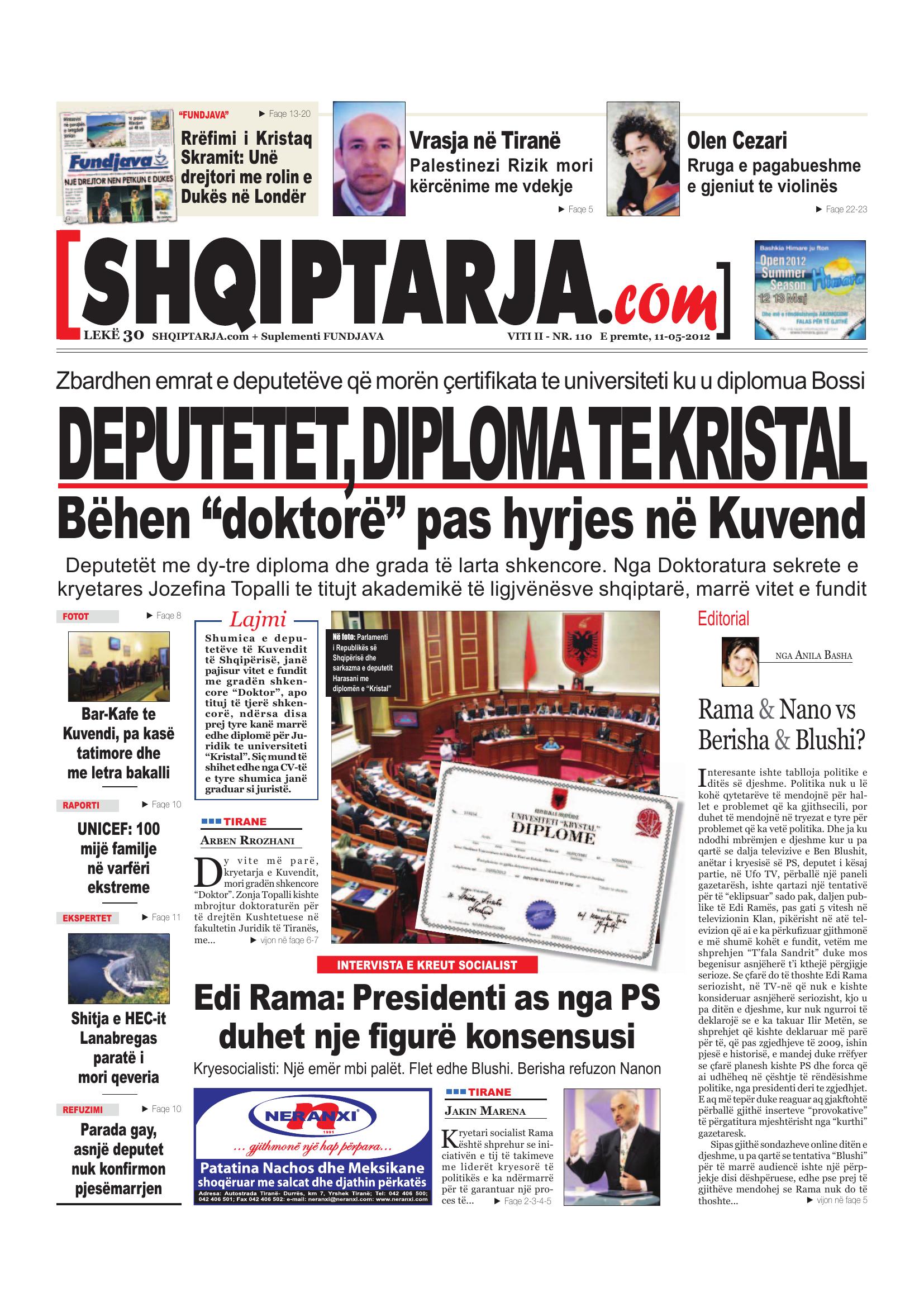 Shqiptarja.com 2012-05-11