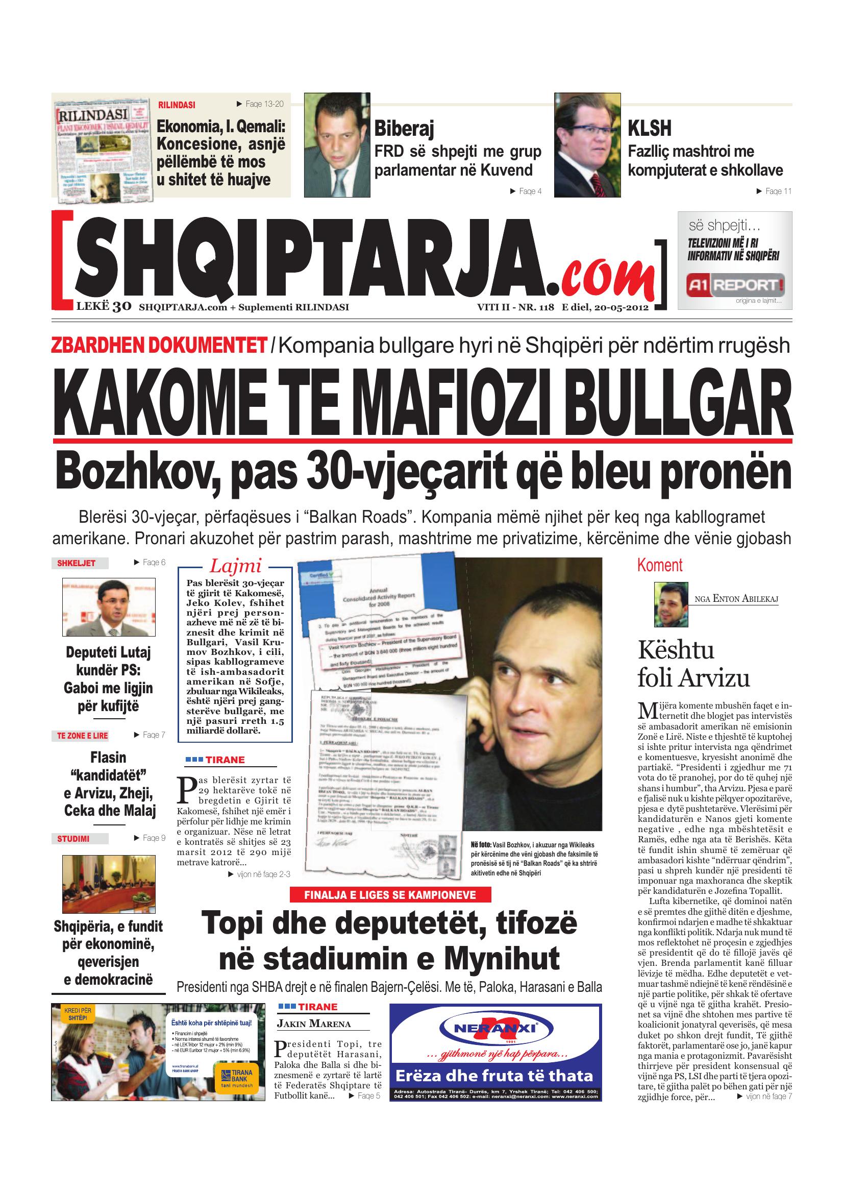 Shqiptarja.com 2012-05-20
