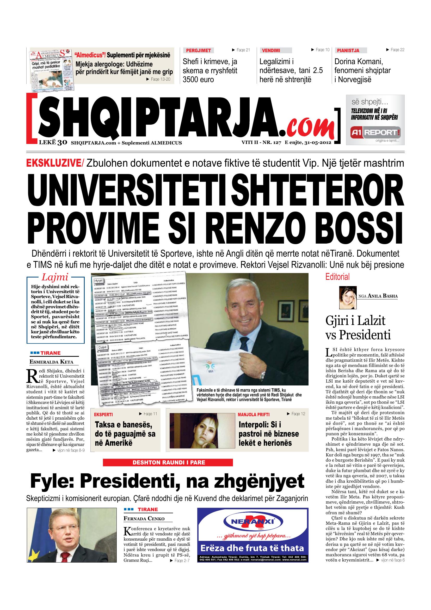Shqiptarja.com 2012-05-31
