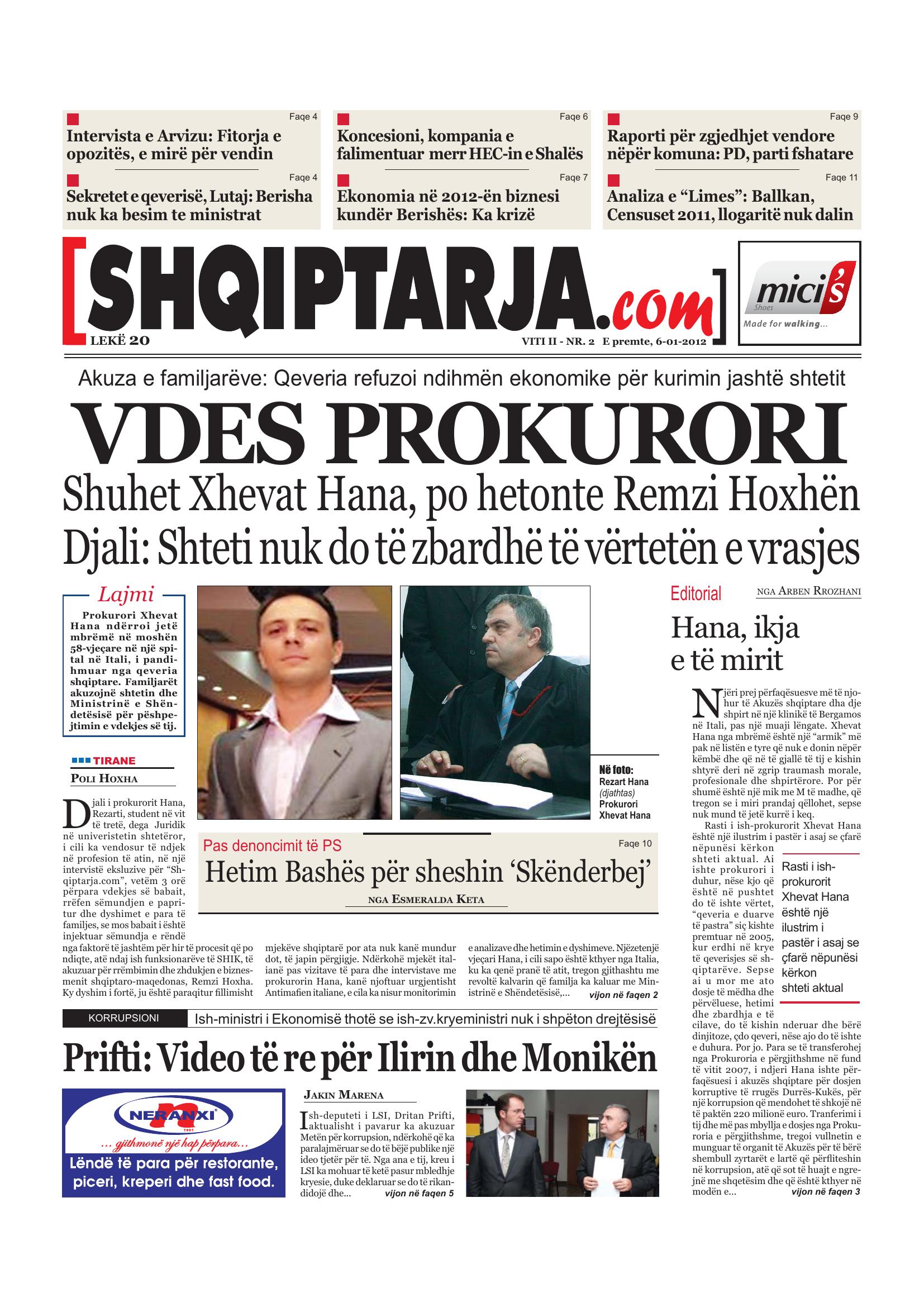 Shqiptarja.com 2012-01-06