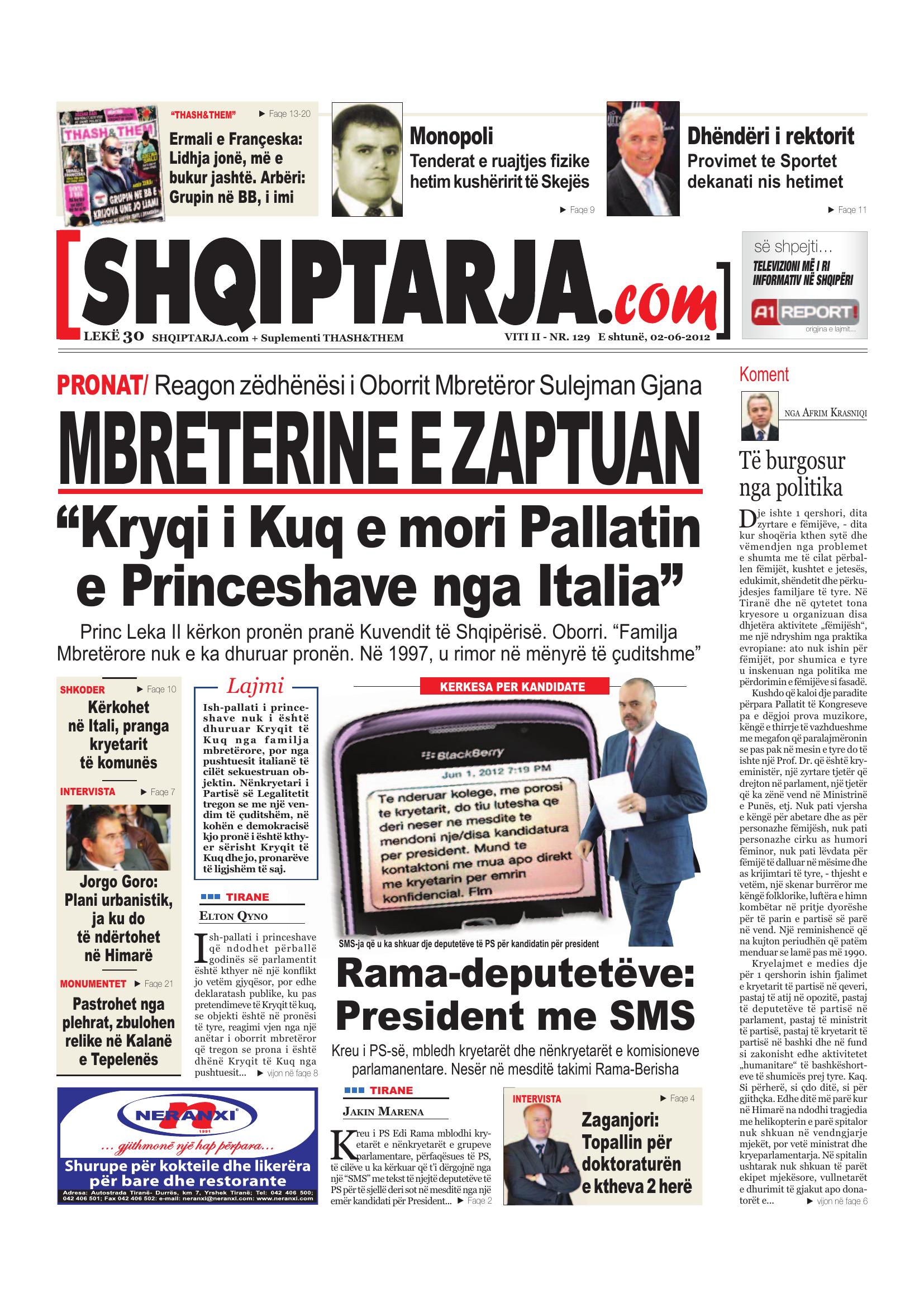 Shqiptarja.com 2012-06-02