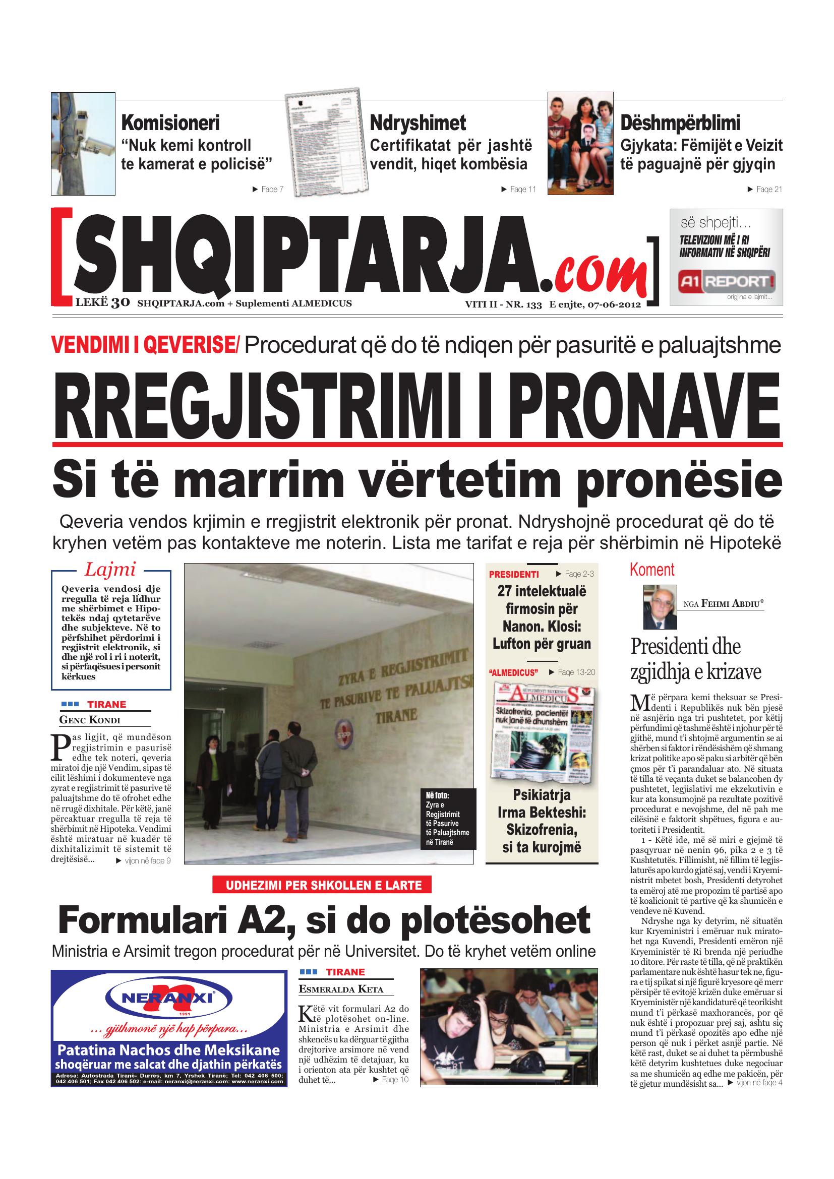 Shqiptarja.com 2012-06-07