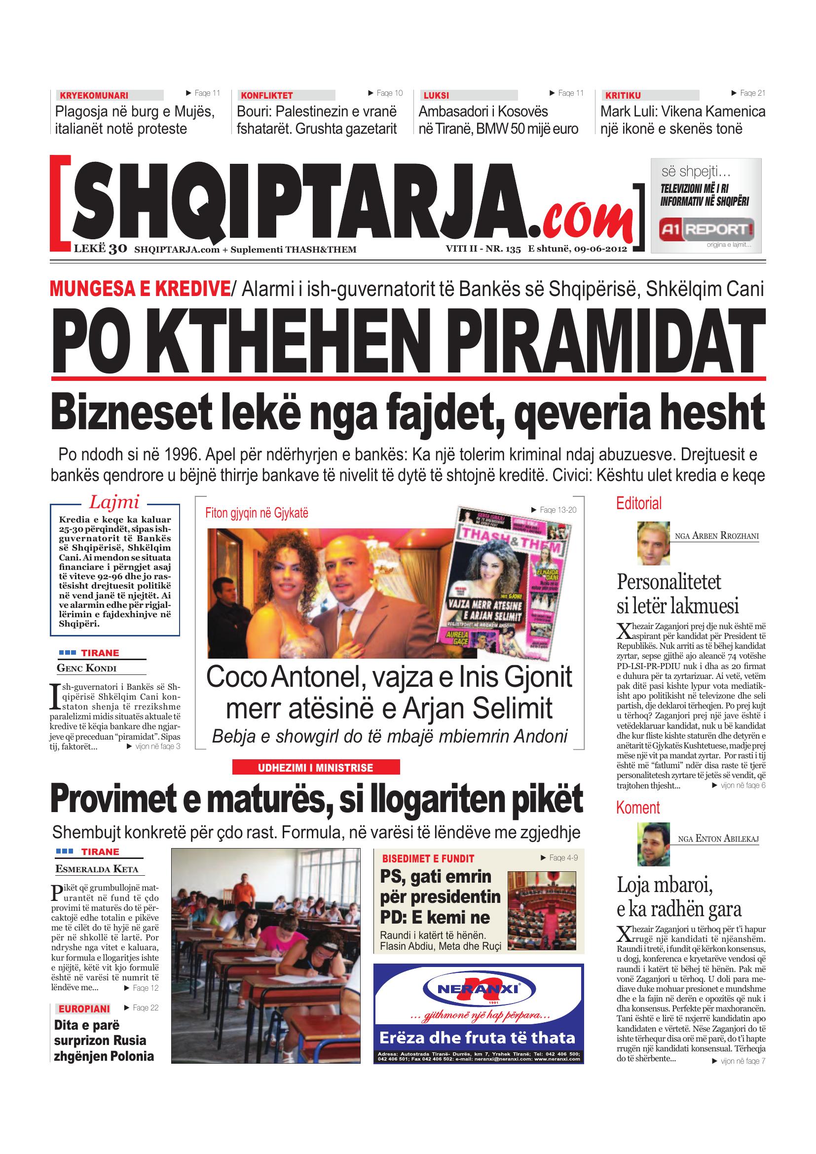 Shqiptarja.com 2012-06-09