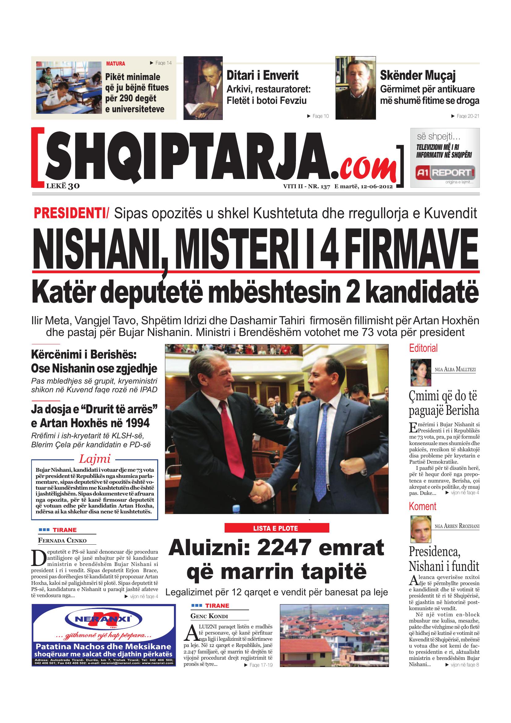Shqiptarja.com 2012-06-12
