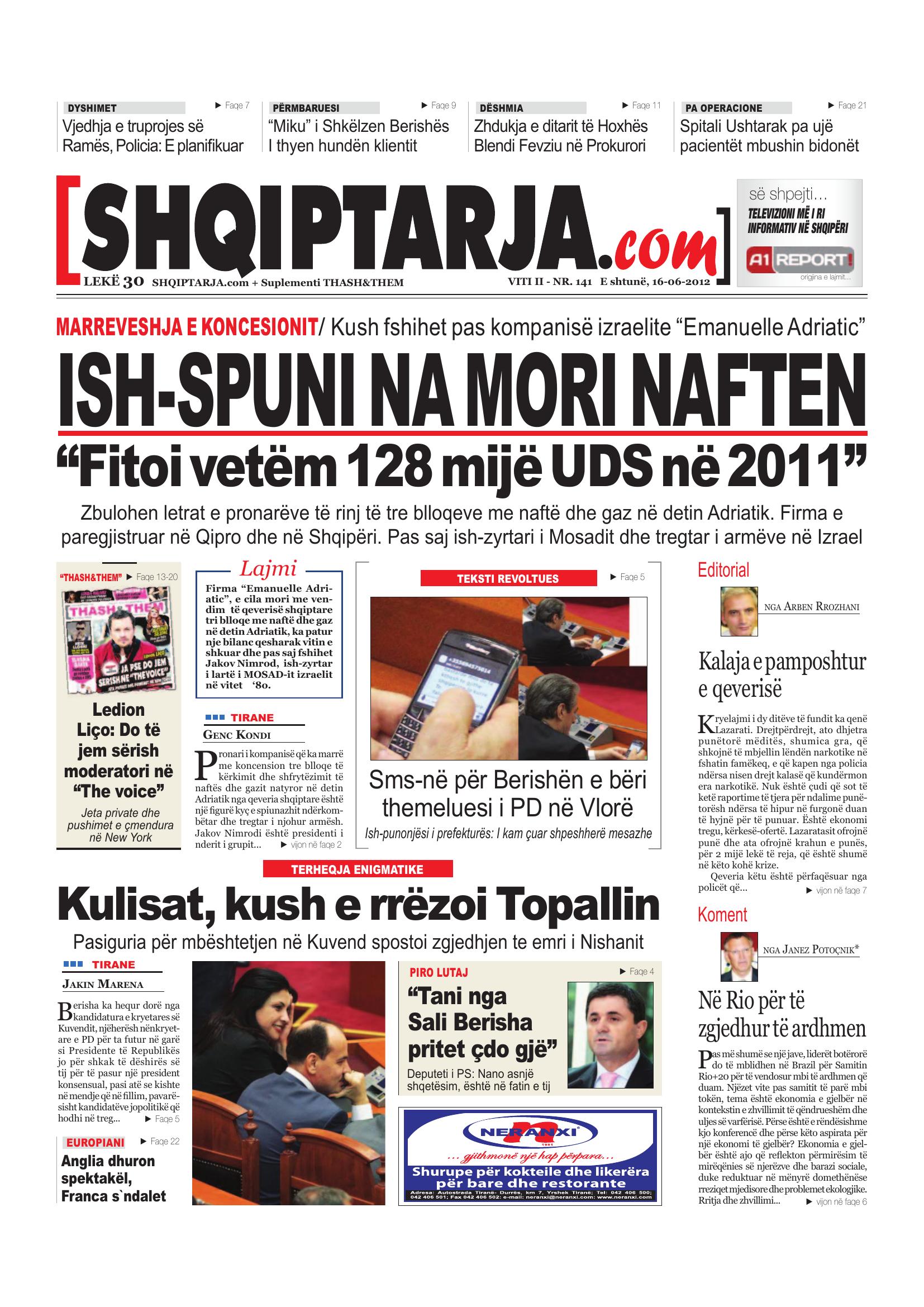 Shqiptarja.com 2012-06-16