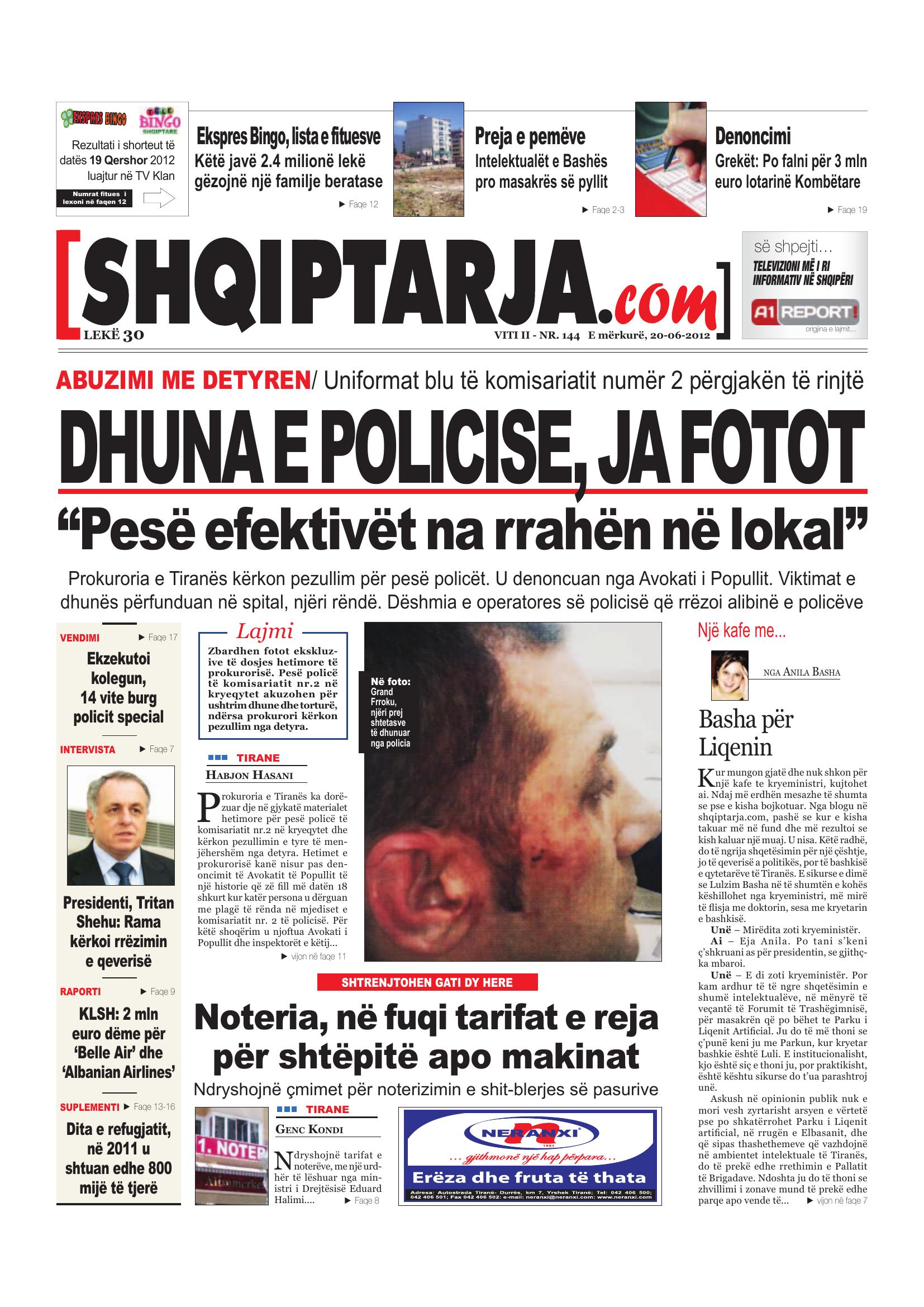 Shqiptarja.com 2012-06-20