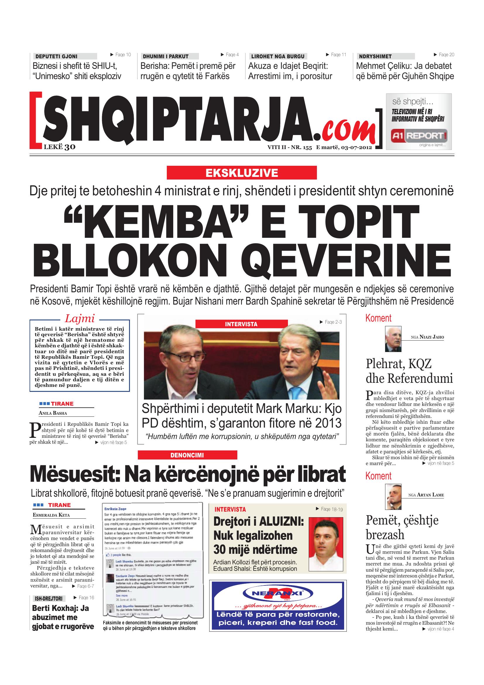 Shqiptarja.com 2012-07-03