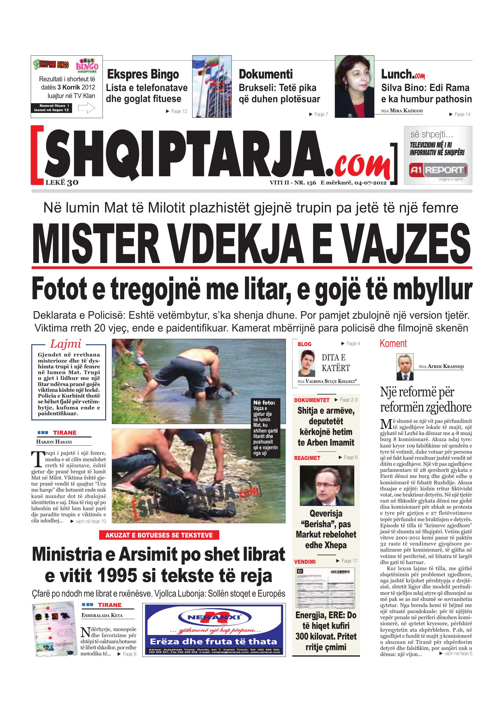 Shqiptarja.com 2012-07-04