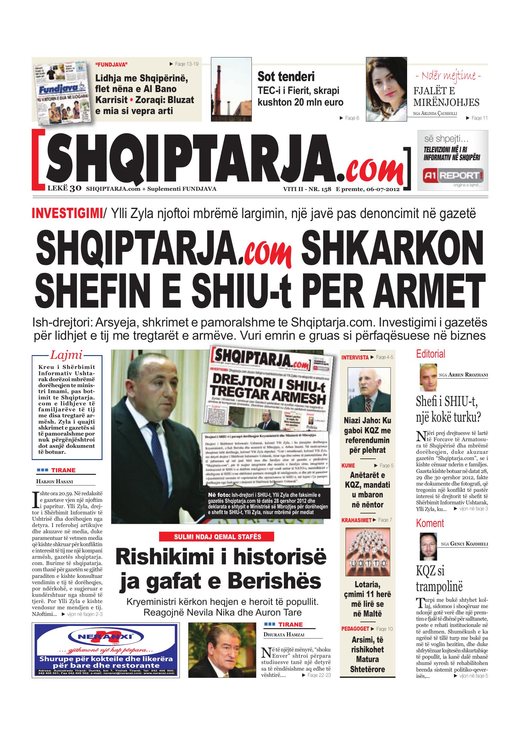 Shqiptarja.com 2012-07-06