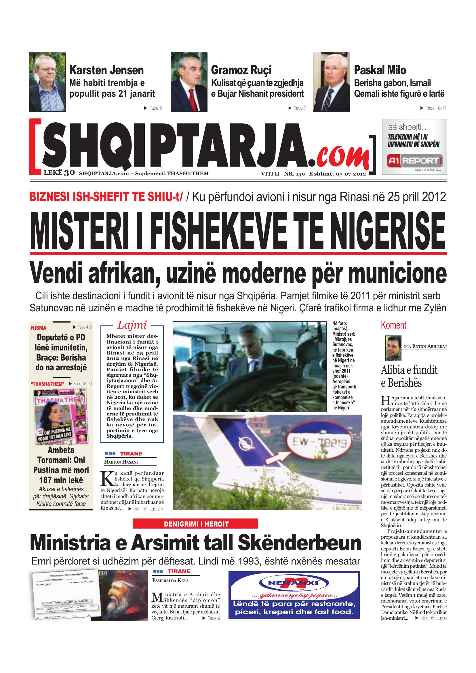 Shqiptarja.com 2012-07-07