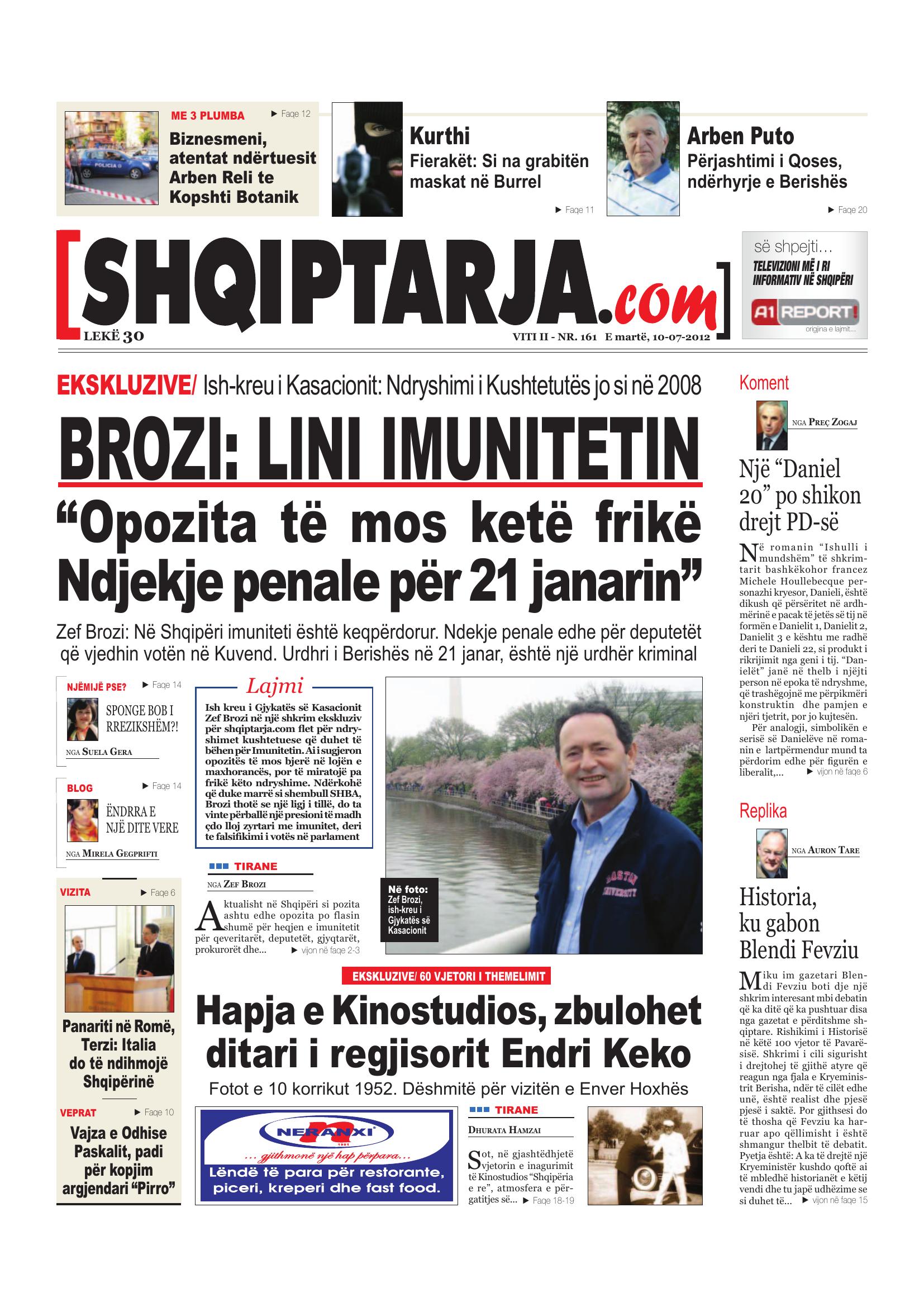 Shqiptarja.com 2012-07-10
