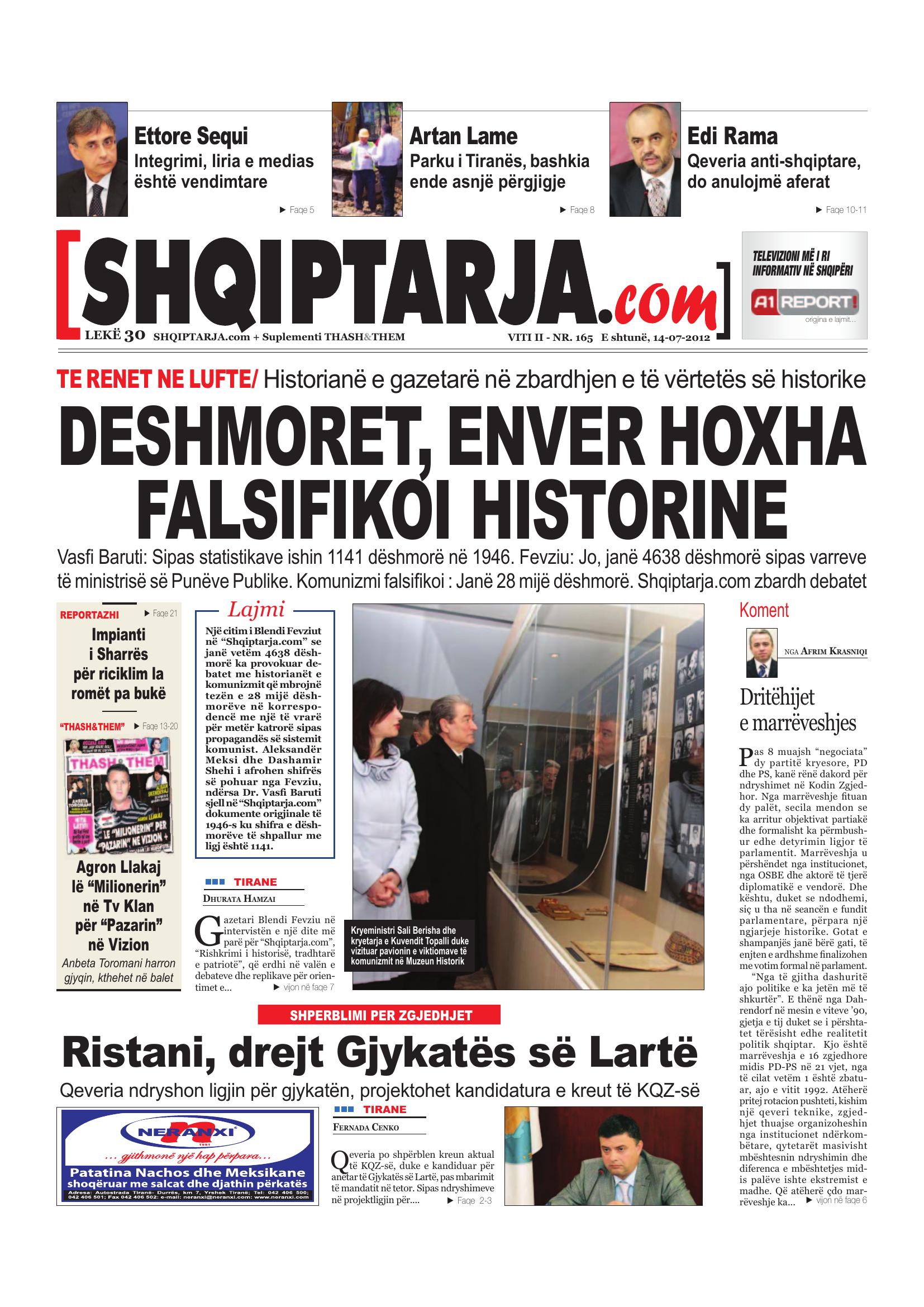 Shqiptarja.com 2012-07-14