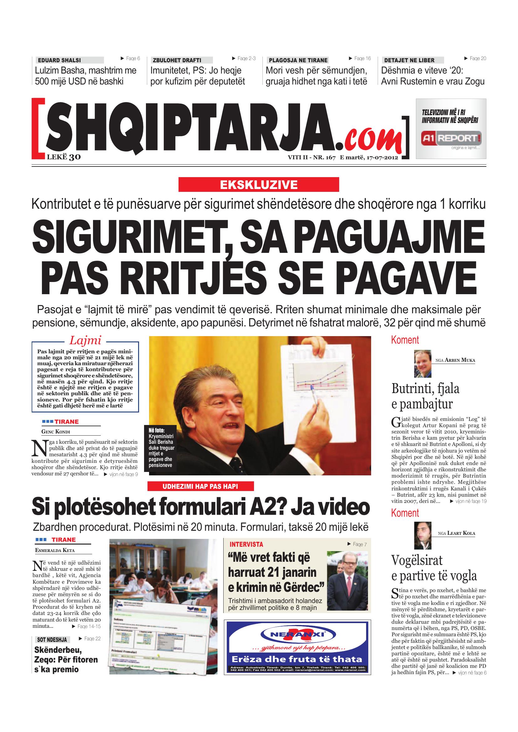 Shqiptarja.com 2012-07-17