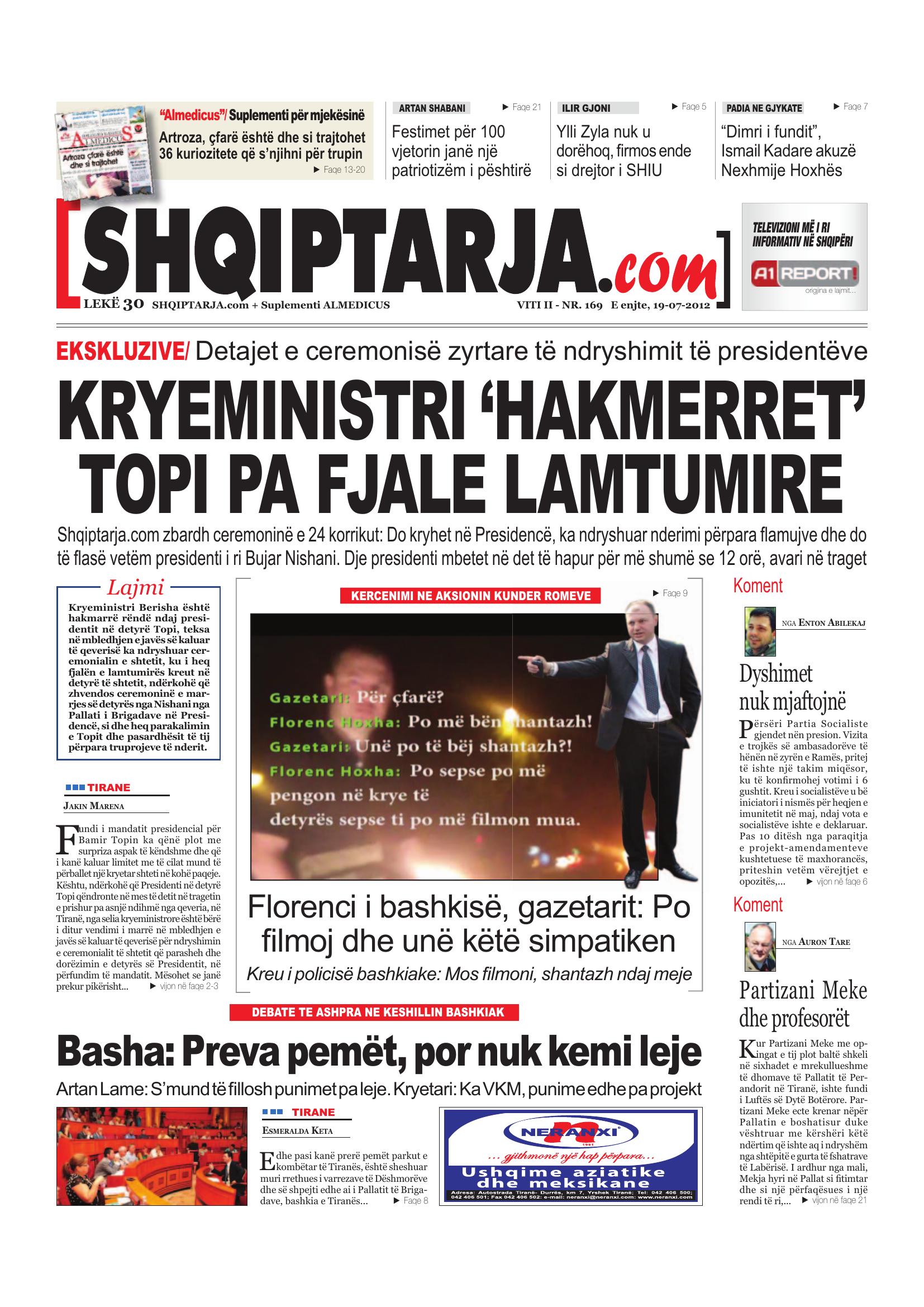 Shqiptarja.com 2012-07-19