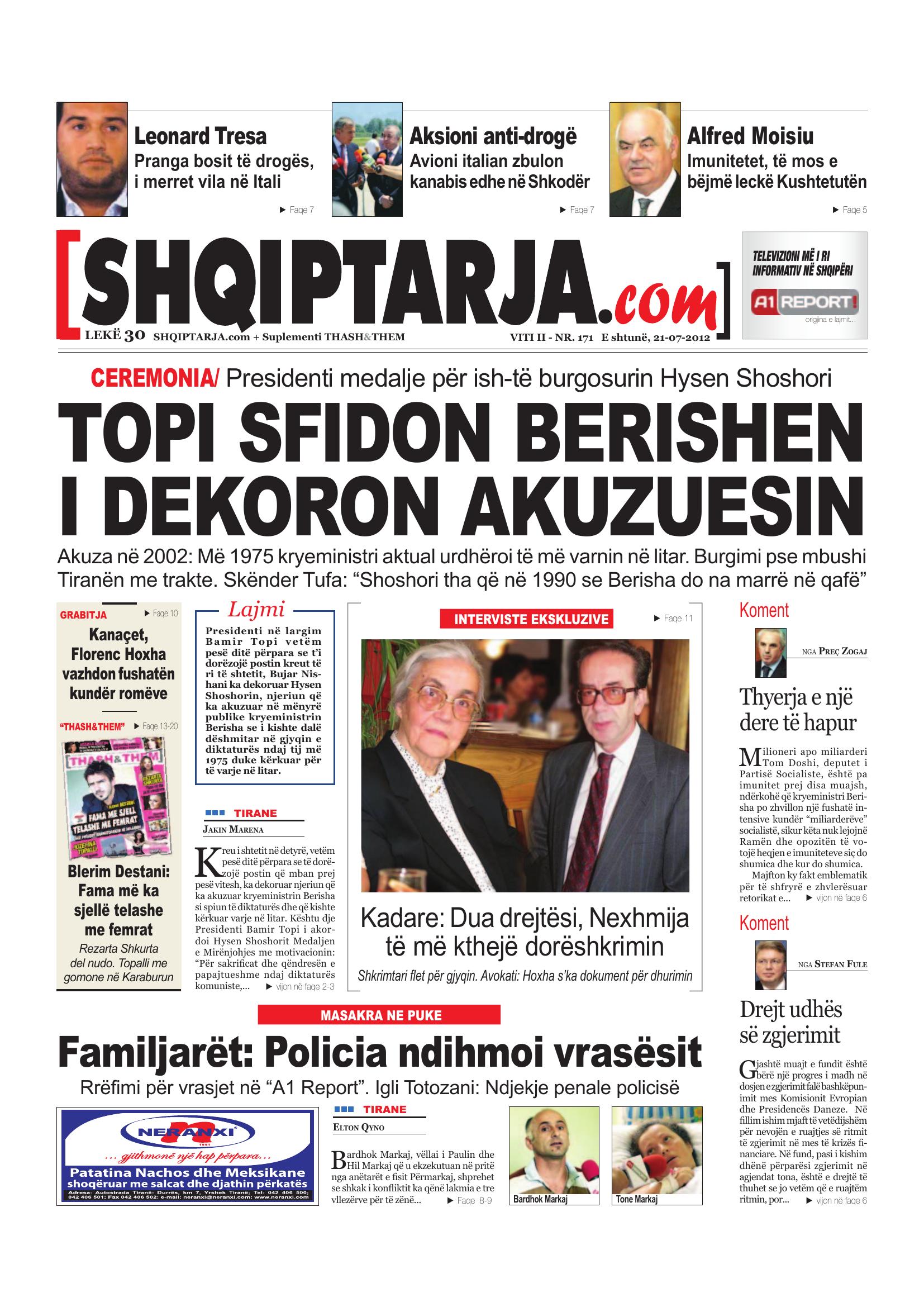 Shqiptarja.com 2012-07-21