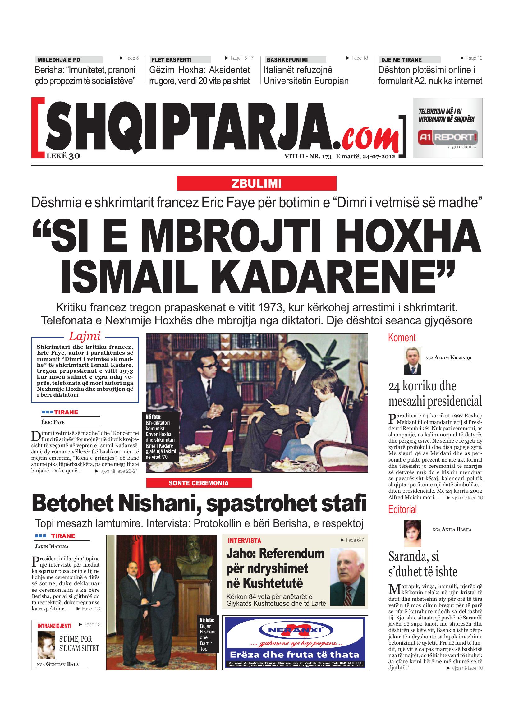 Shqiptarja.com 2012-07-24