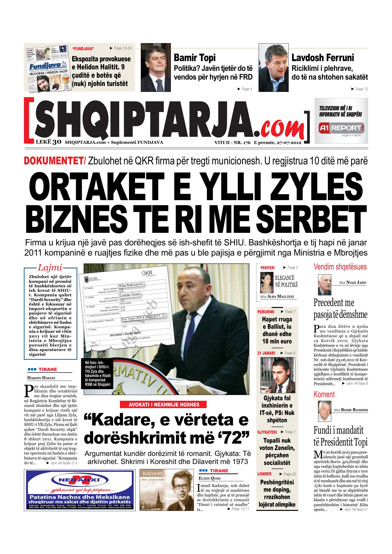Shqiptarja.com 2012-07-27
