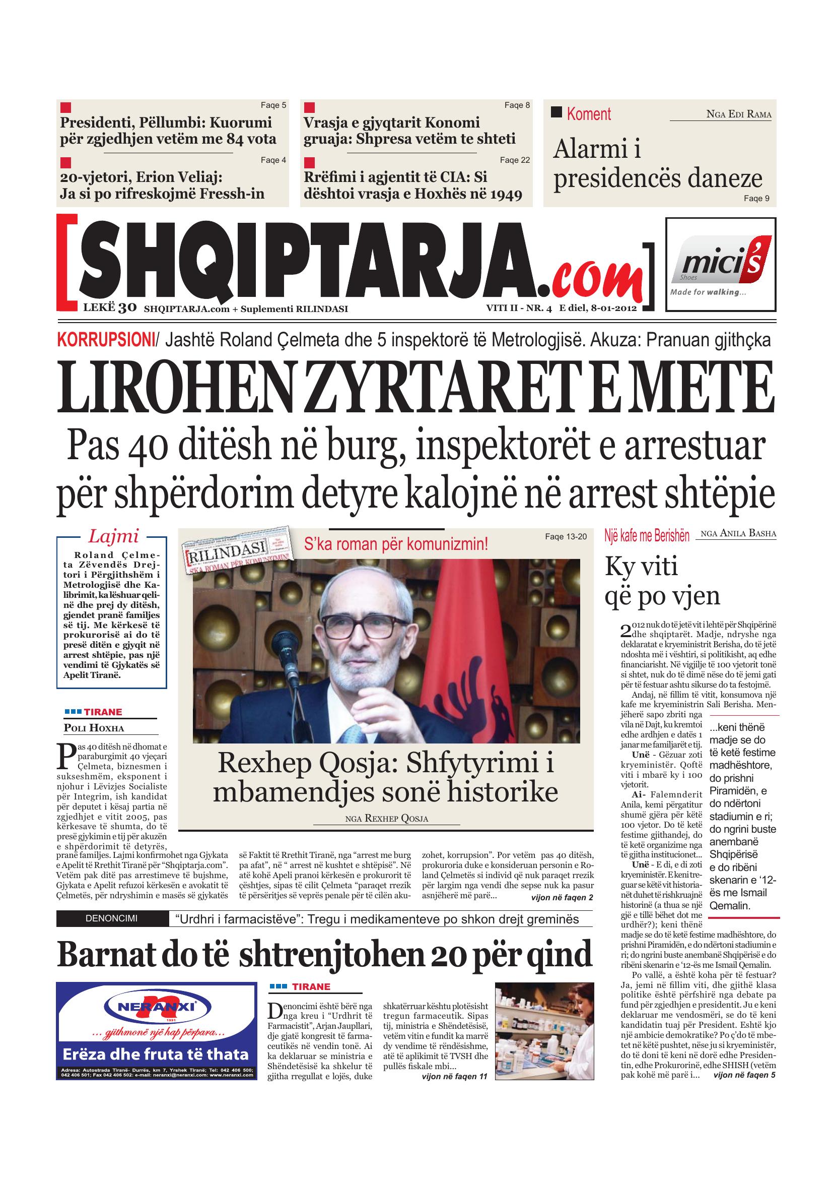 Shqiptarja.com 2012-01-08