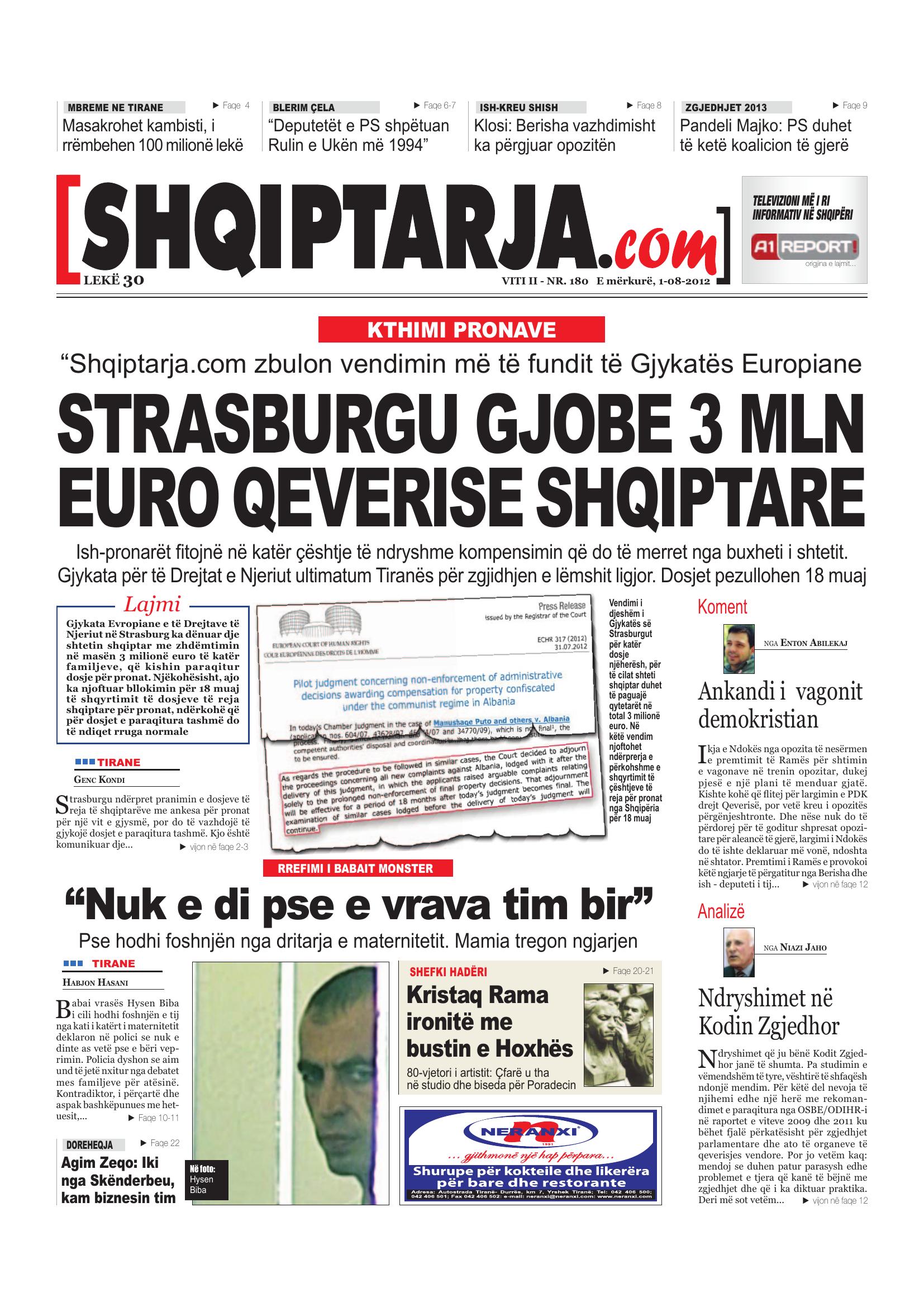 Shqiptarja.com 2012-08-01