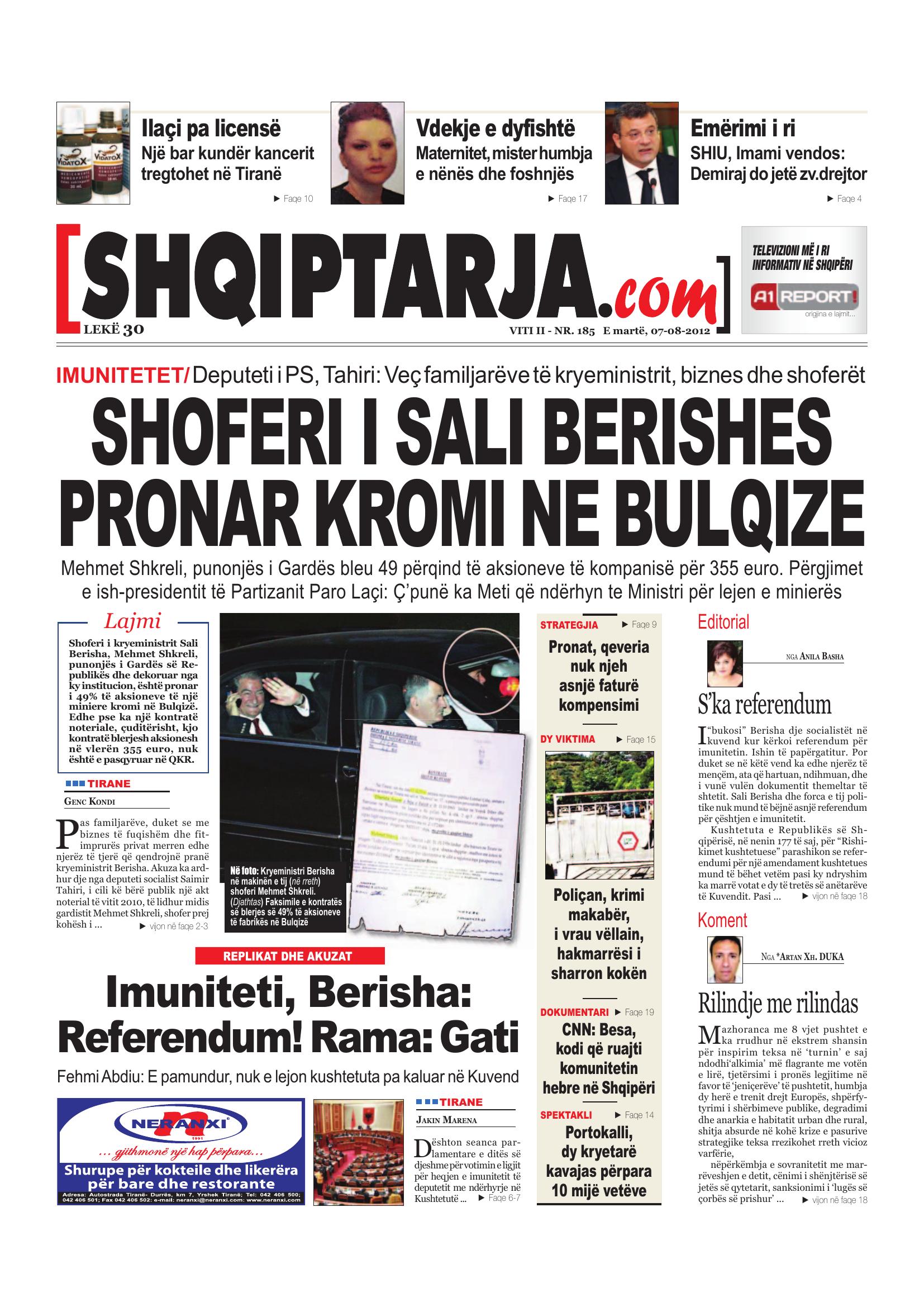 Shqiptarja.com 2012-08-07