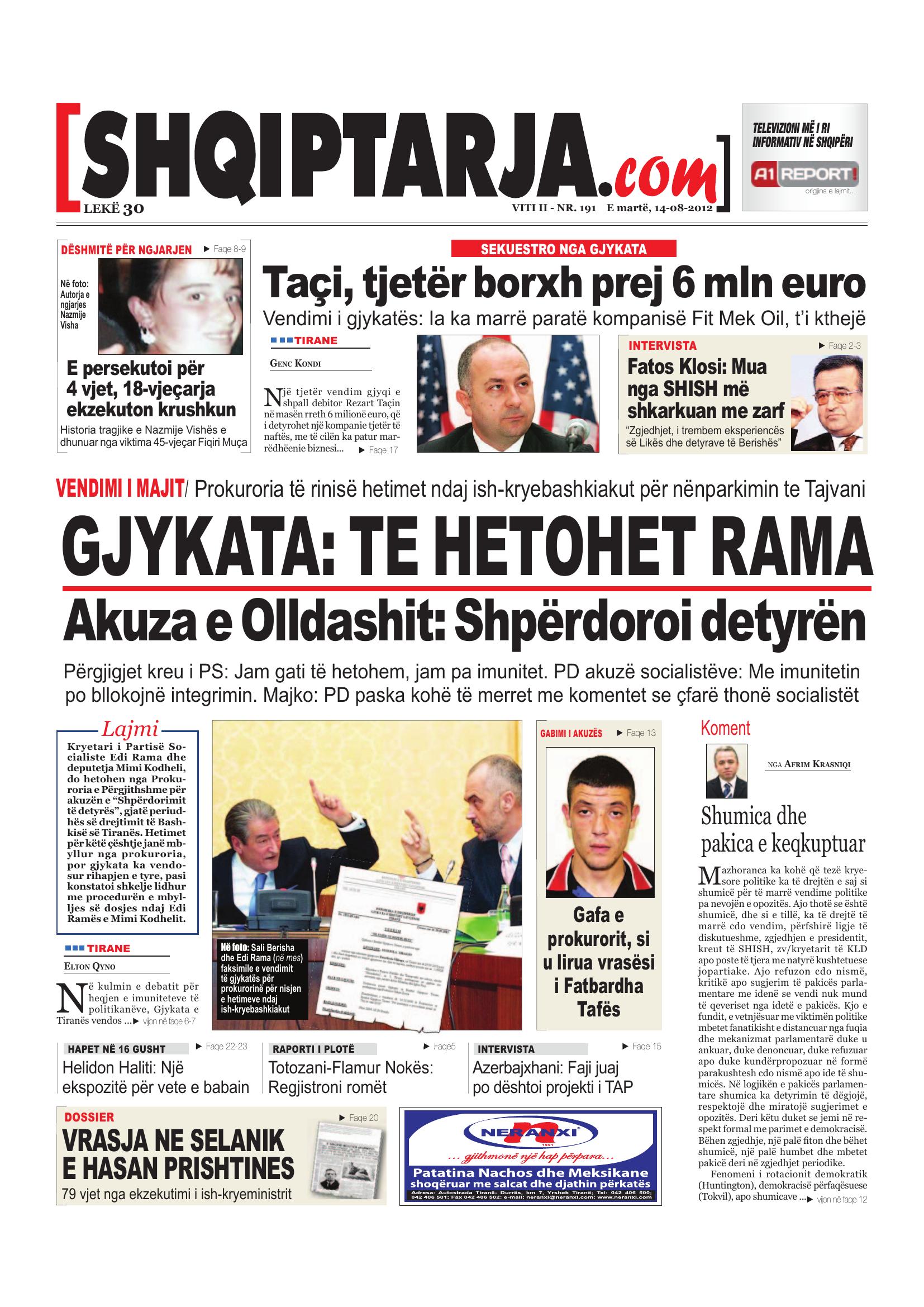Shqiptarja.com 2012-08-14