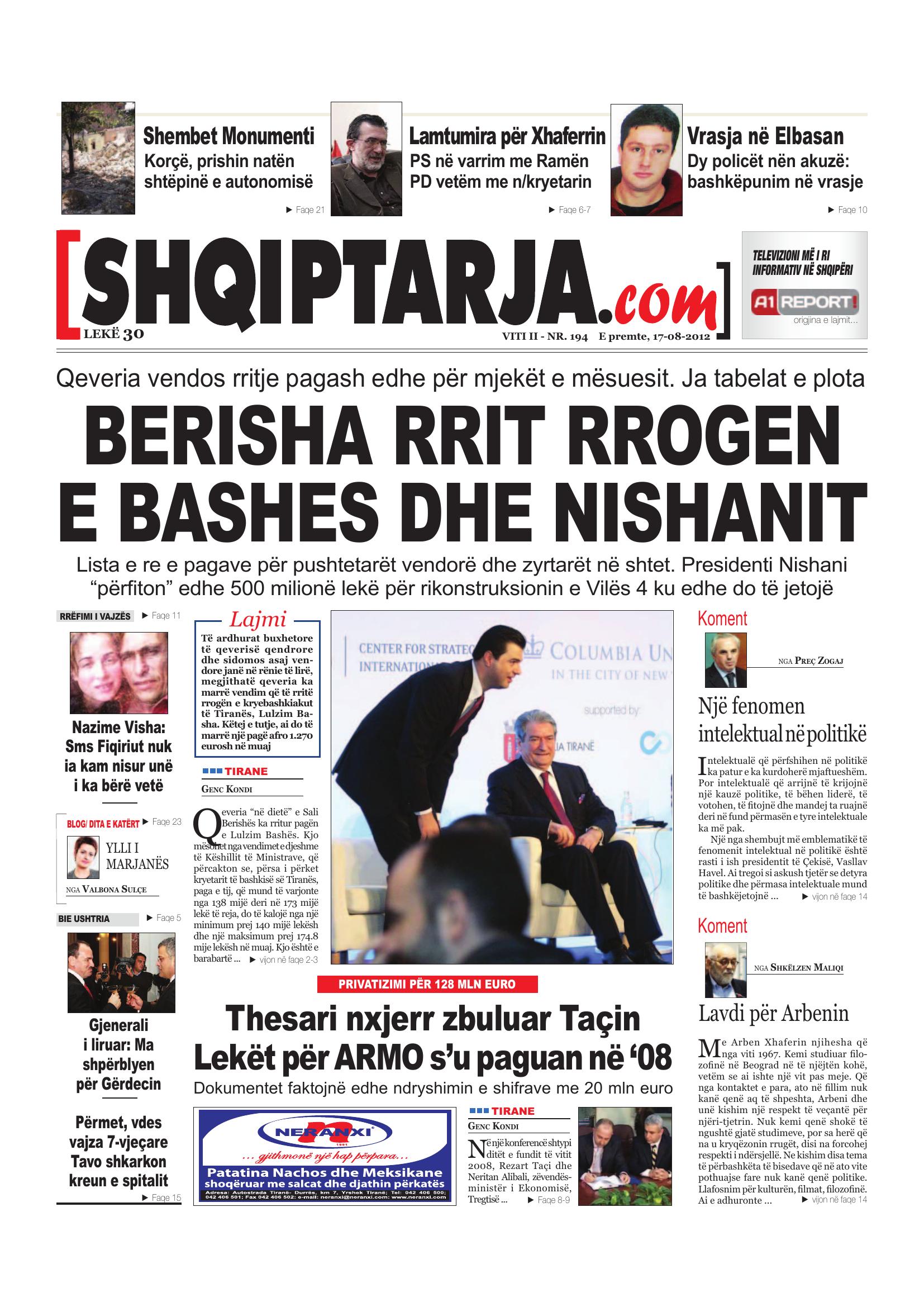 Shqiptarja.com 2012-08-17