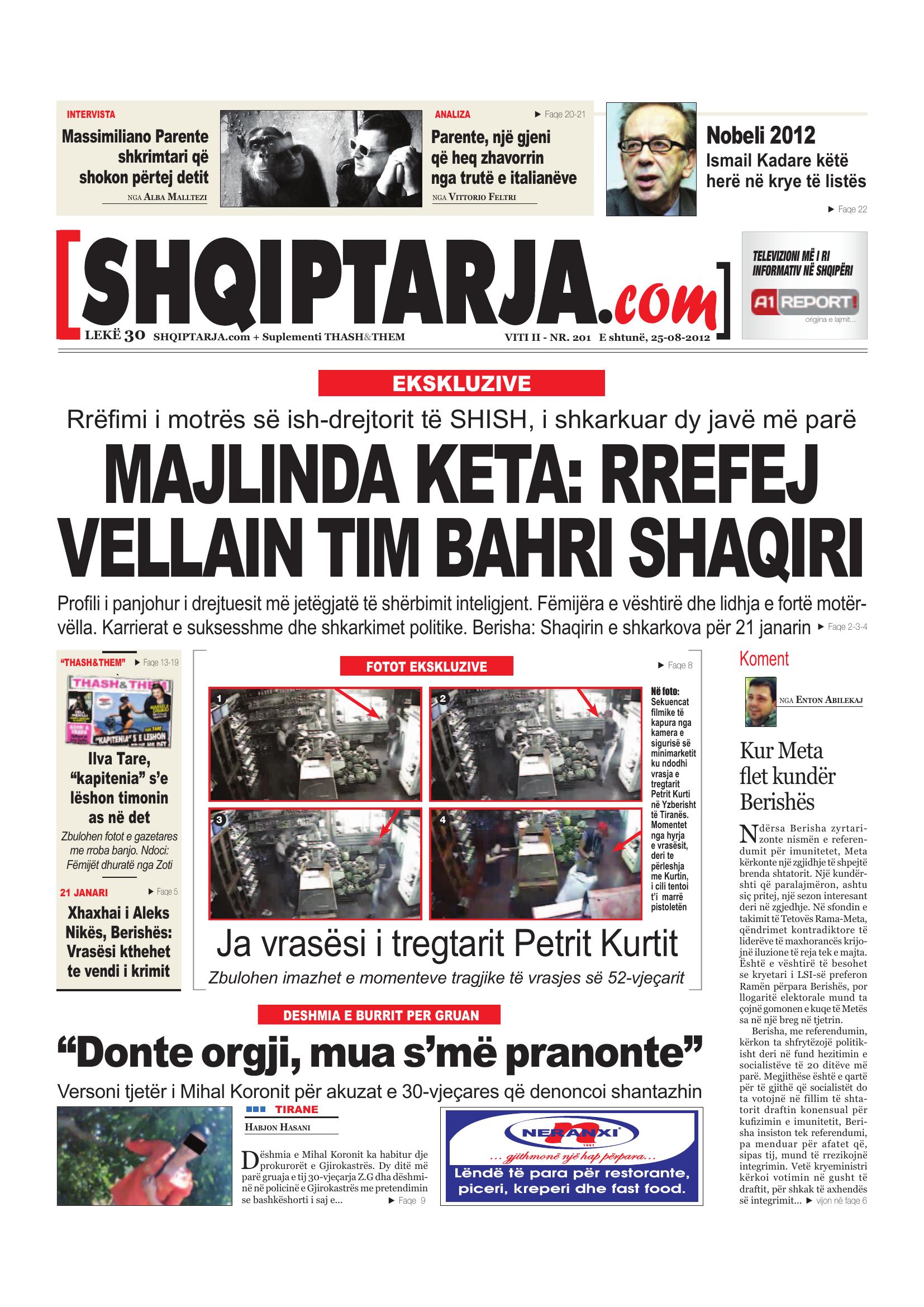Shqiptarja.com 2012-08-25