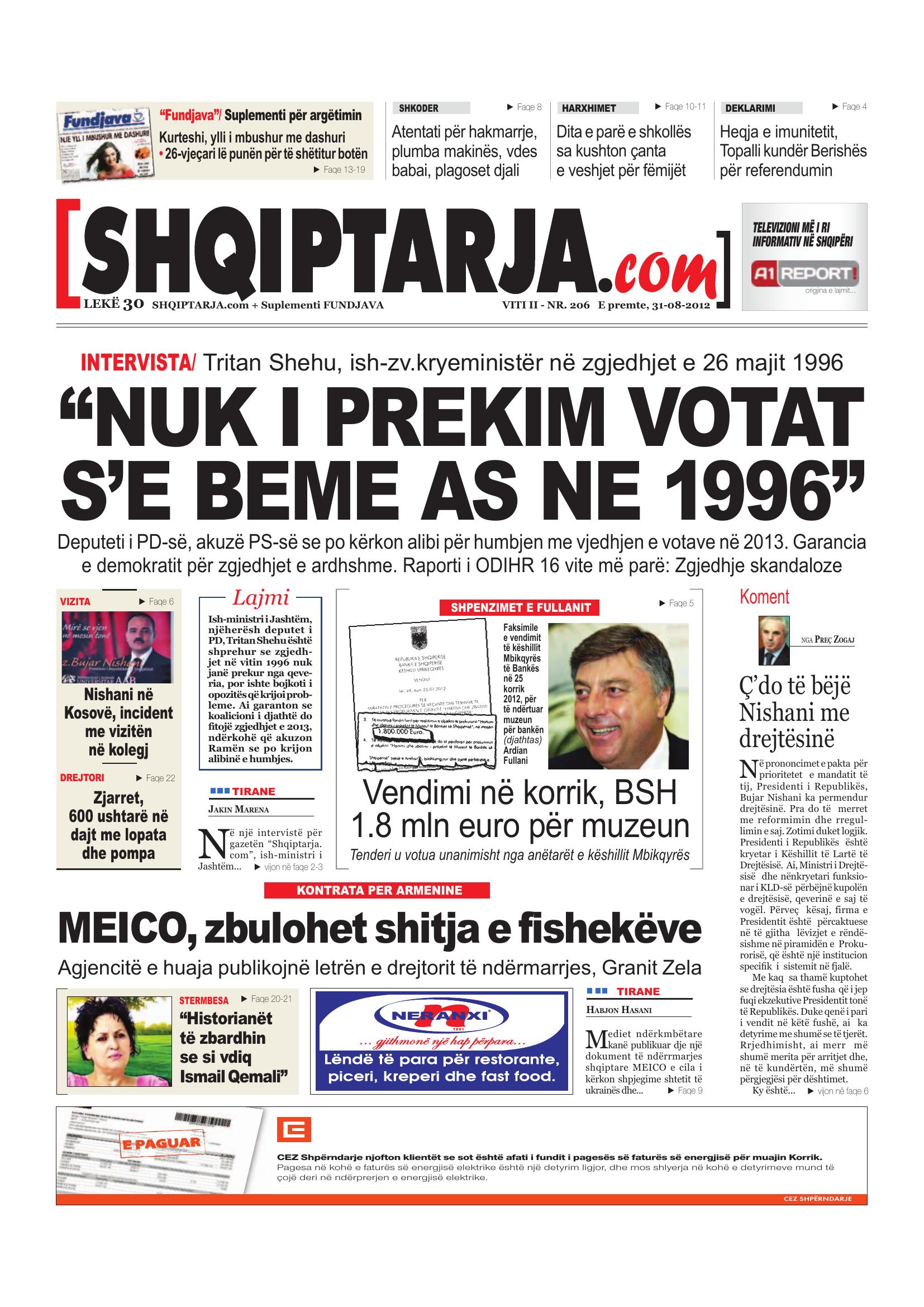 Shqiptarja.com 2012-08-31