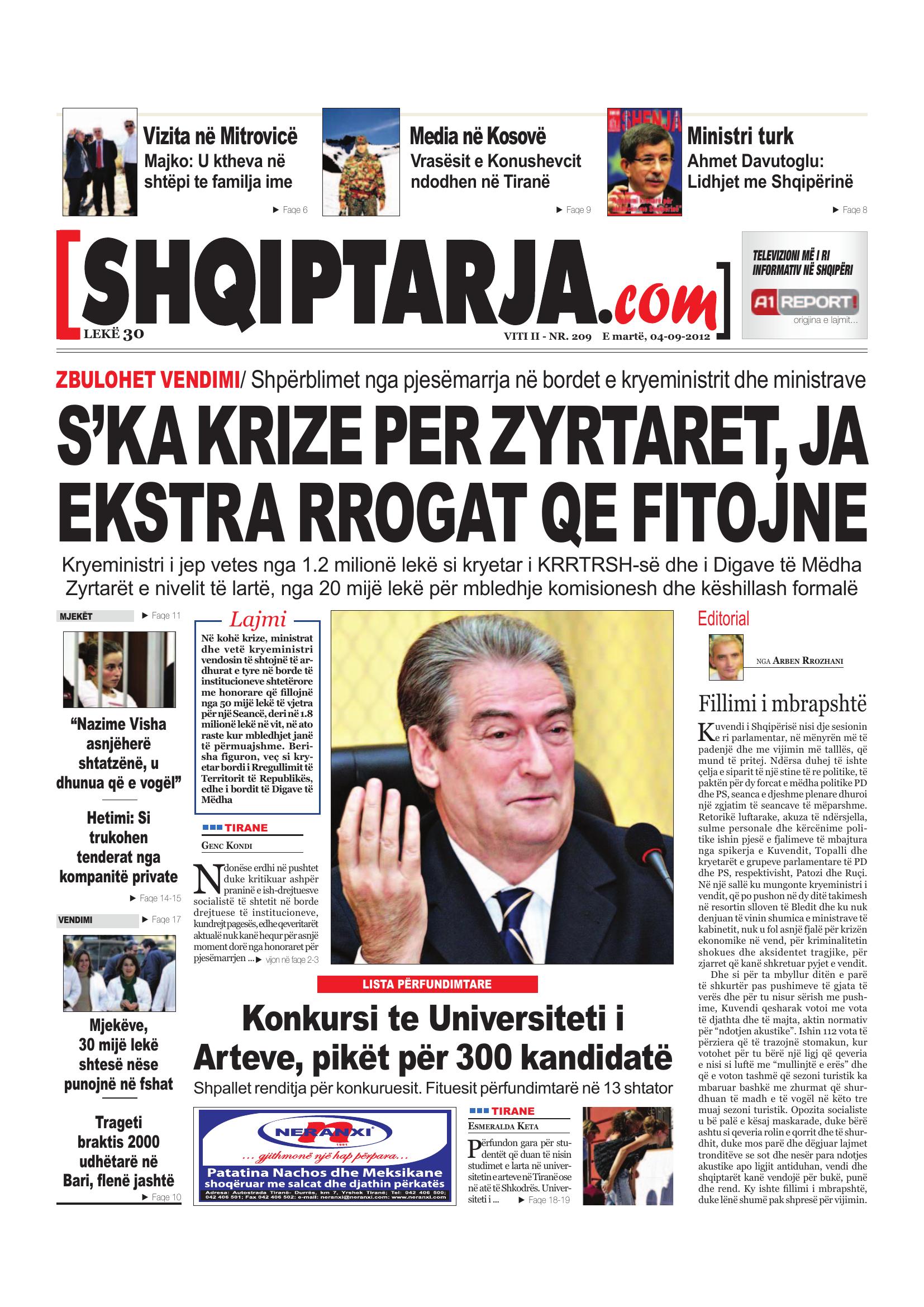 Shqiptarja.com 2012-09-04