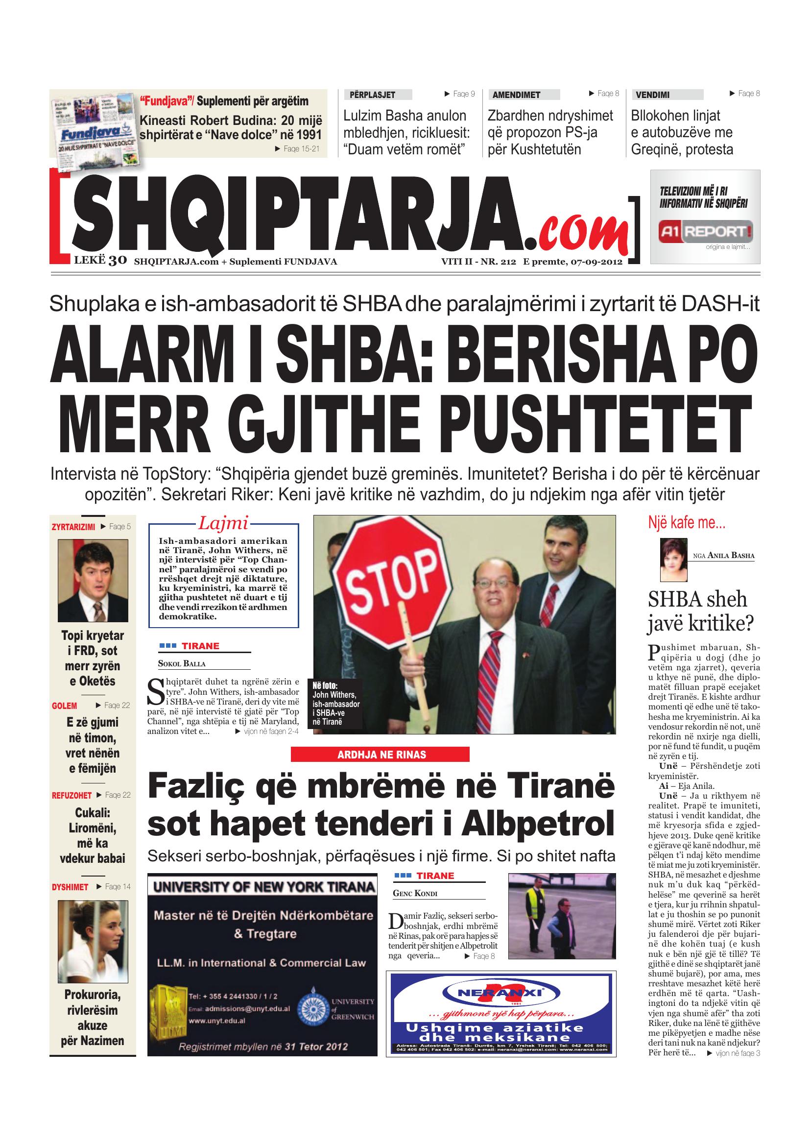 Shqiptarja.com 2012-09-07