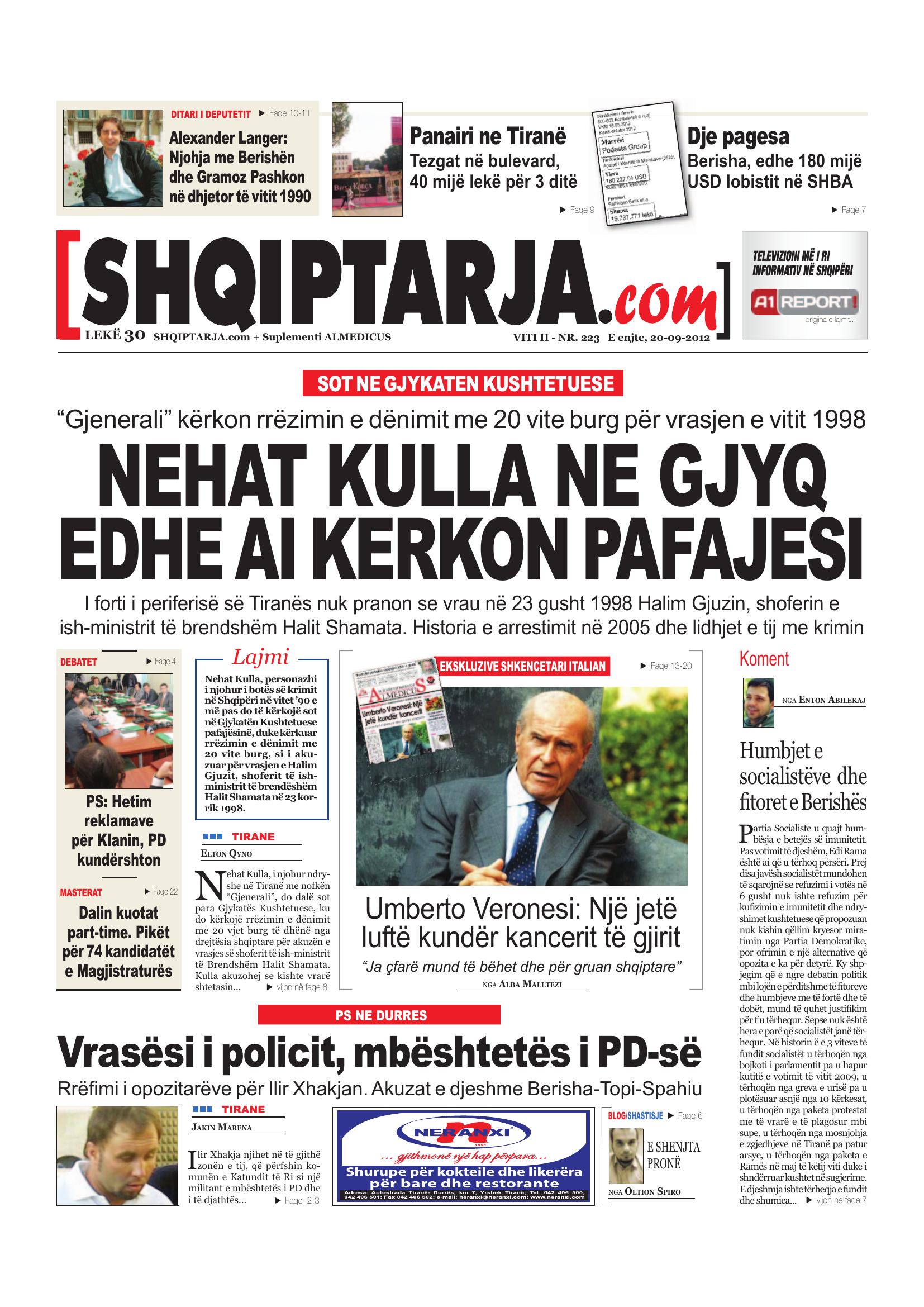 Shqiptarja.com 2012-09-20