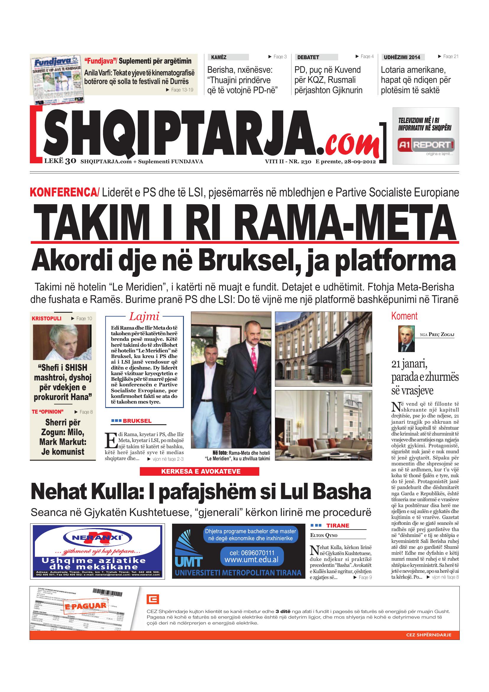 Shqiptarja.com 2012-09-28