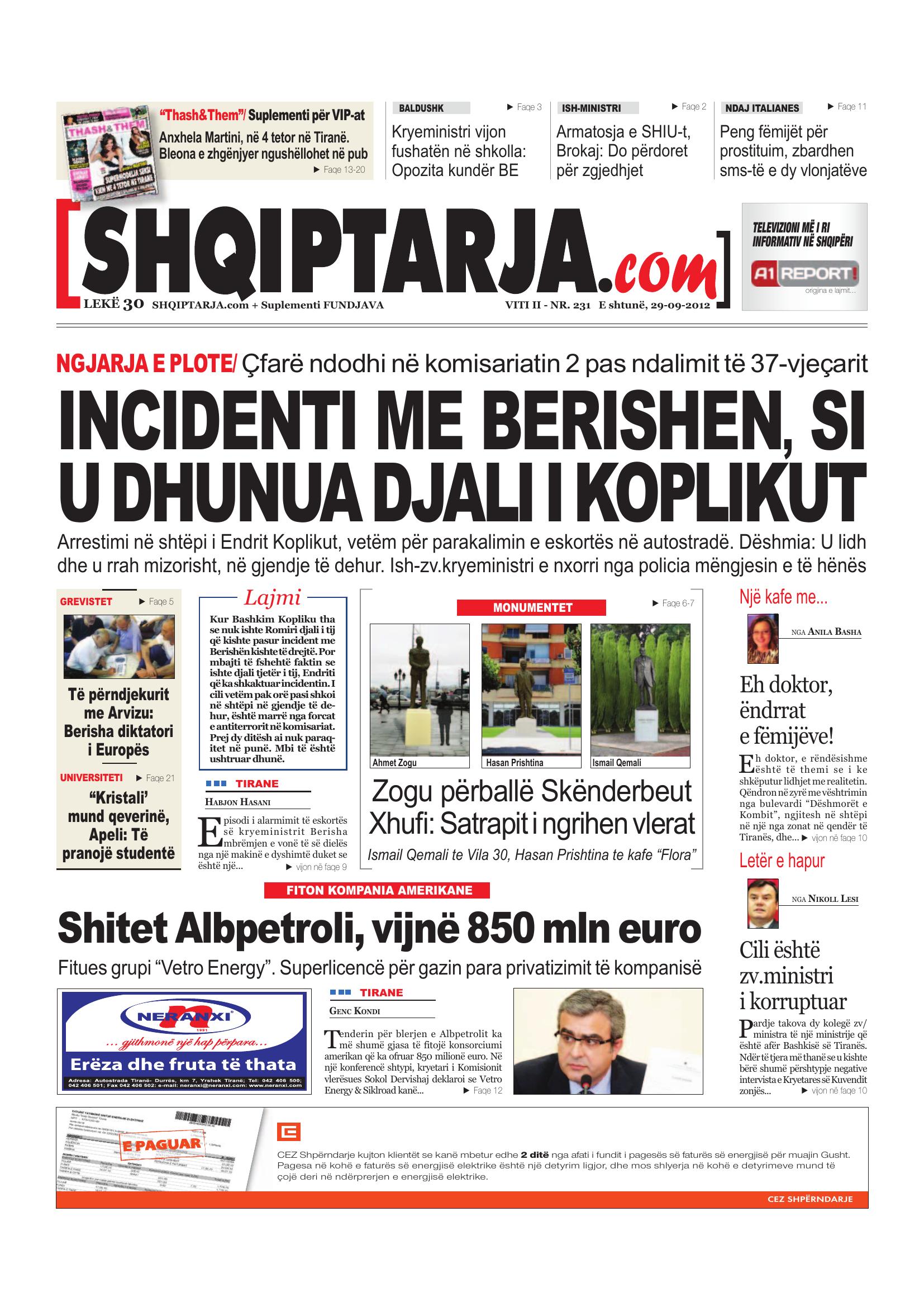 Shqiptarja.com 2012-09-29