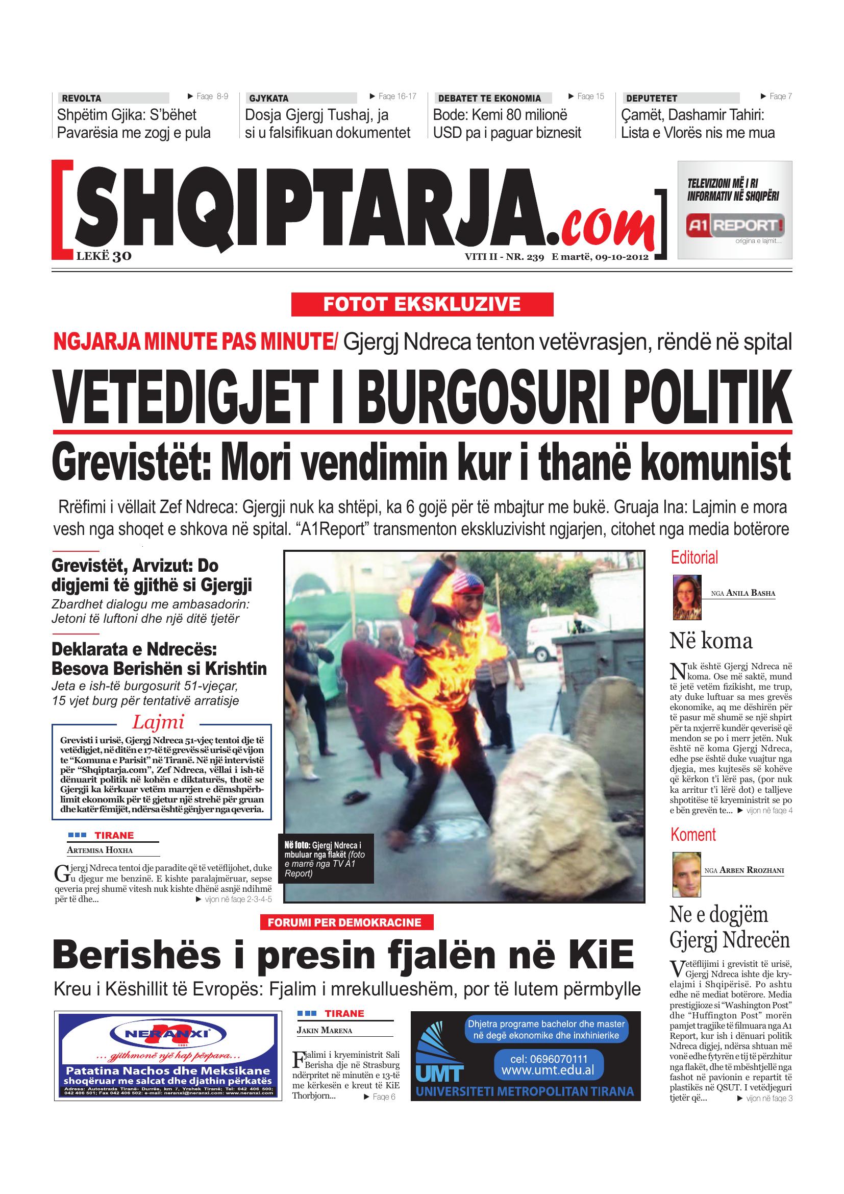Shqiptarja.com 2012-10-09