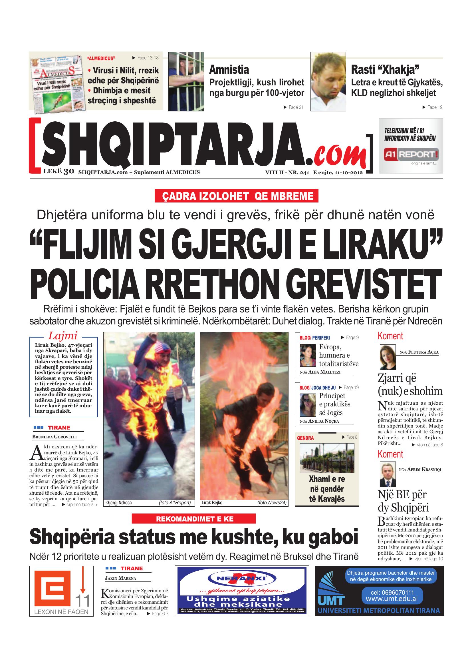 Shqiptarja.com 2012-10-11