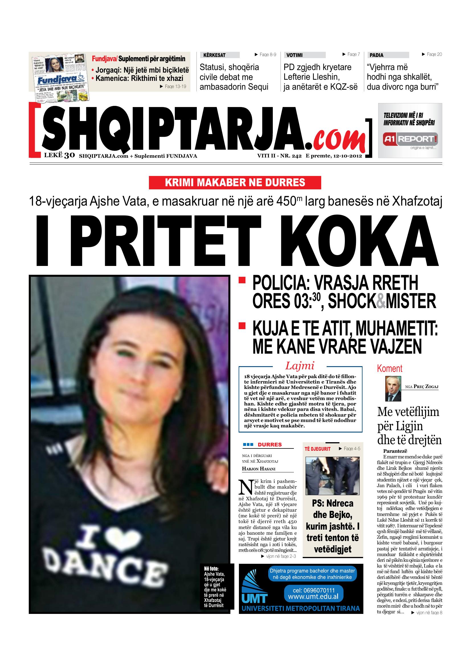 Shqiptarja.com 2012-10-12