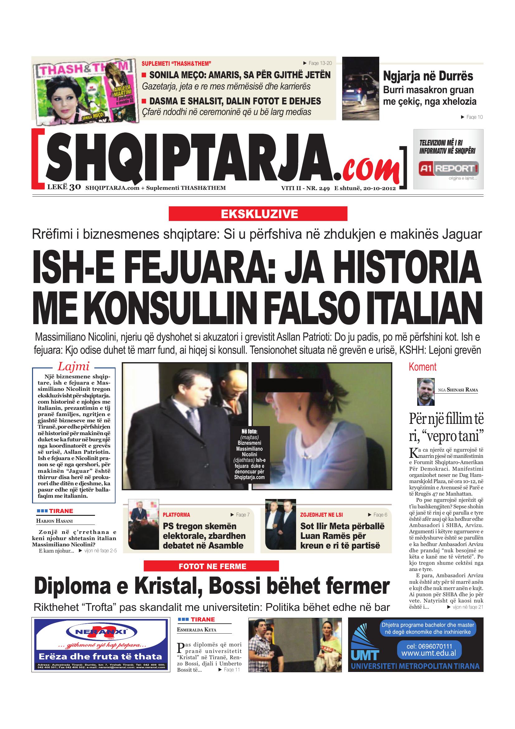 Shqiptarja.com 2012-10-20