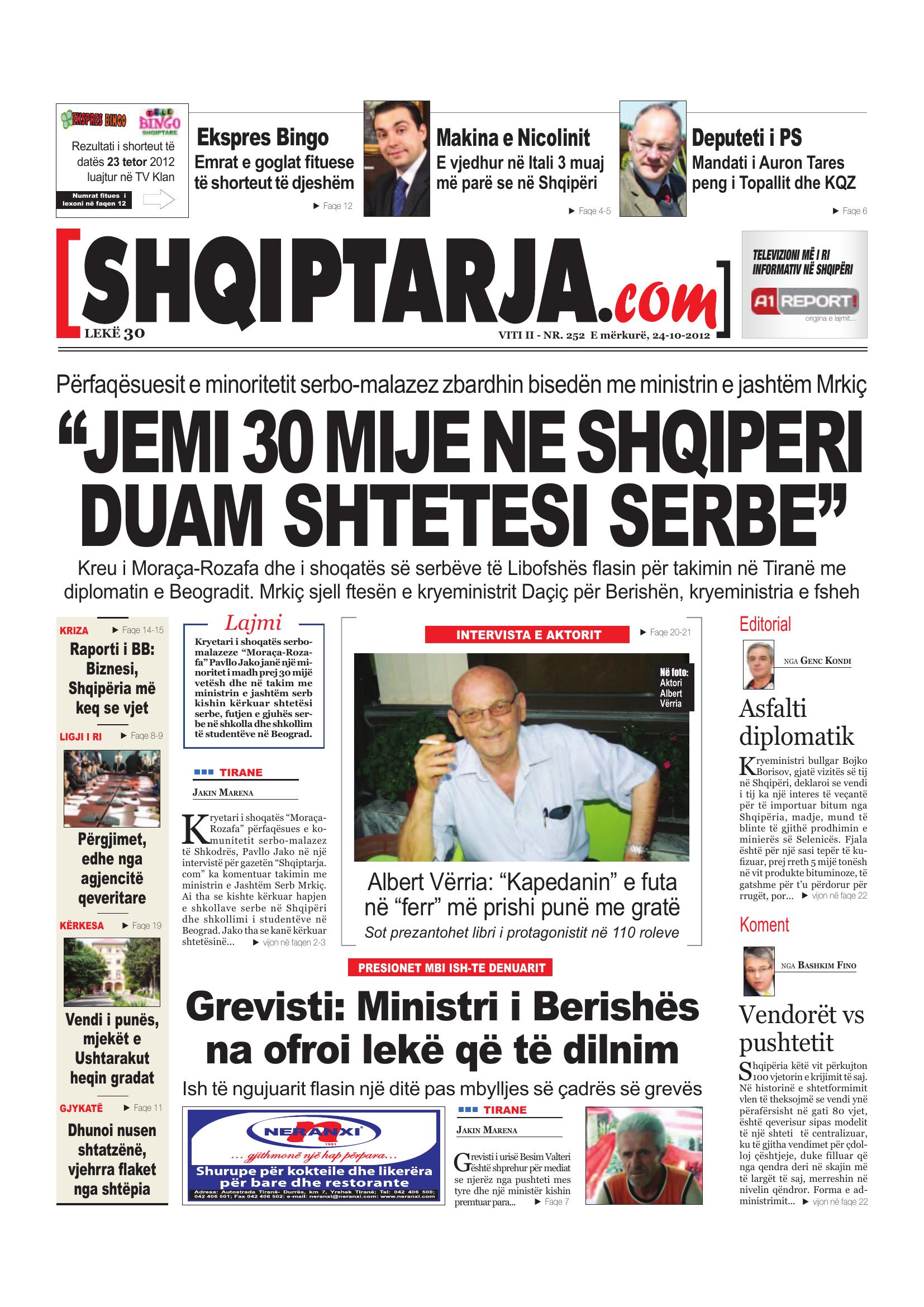 Shqiptarja.com 2012-10-24