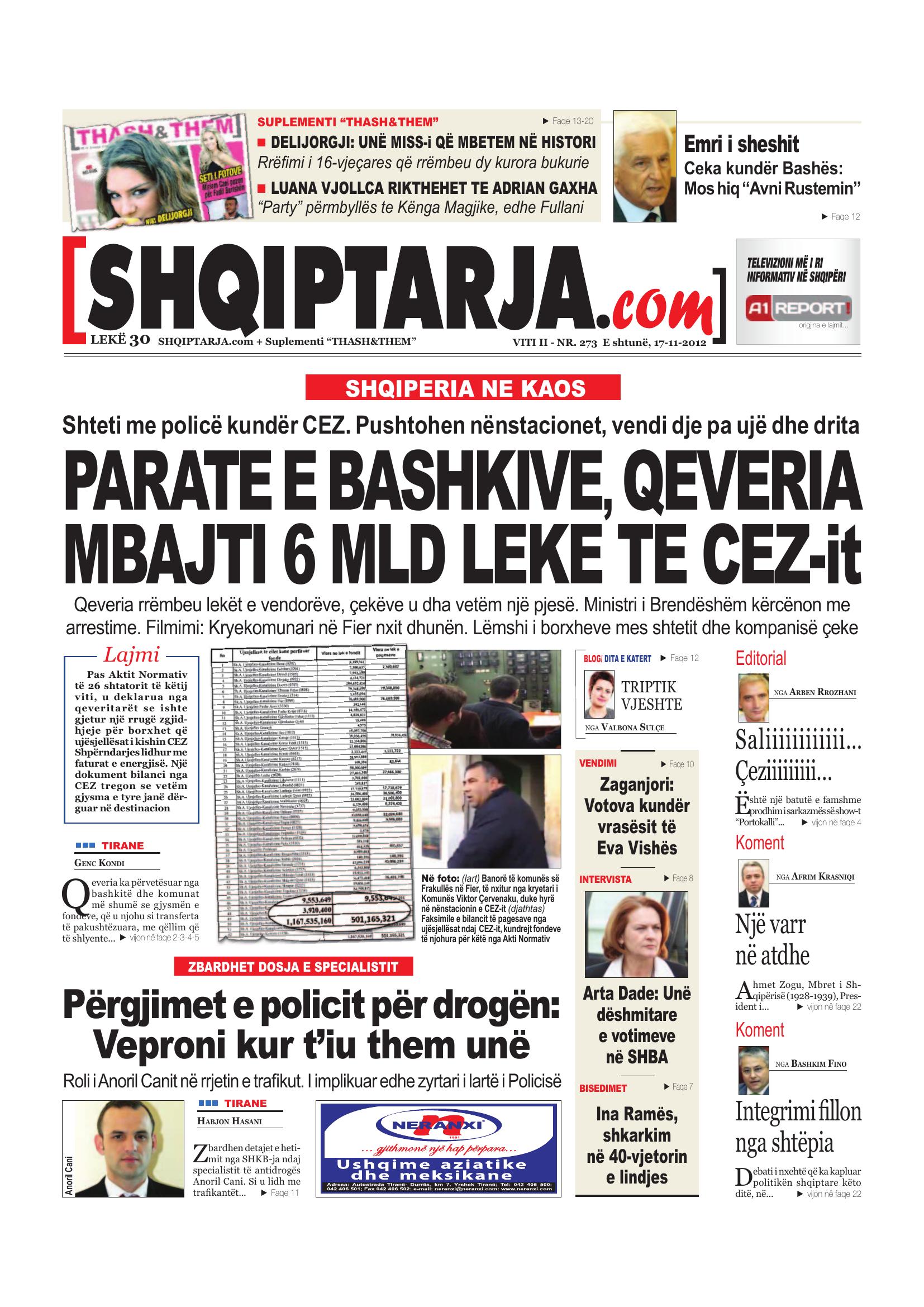 Shqiptarja.com 2012-11-17